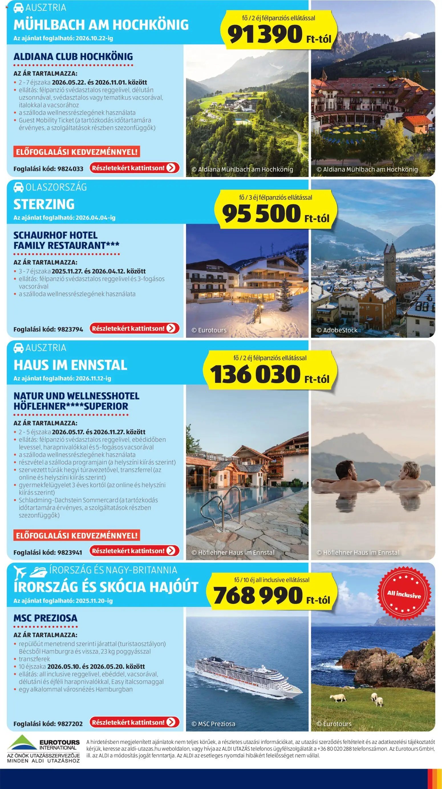 Aldi újság 2025.11.06. Utazás katalógus (2025-11-06 - 2025-11-12)