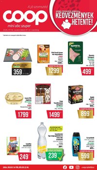 COOP újság 2026.07.16. COOP - Mini & Abc & Szuper / Nyírzem
