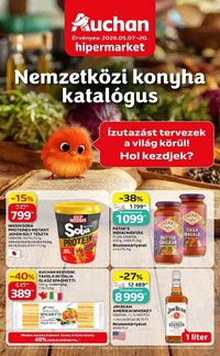 Auchan újság 2026.05.07. Auchan Nemzetközi konyha ajánlataink Szekszárd (2026-05-07 - 2026-05-20)
