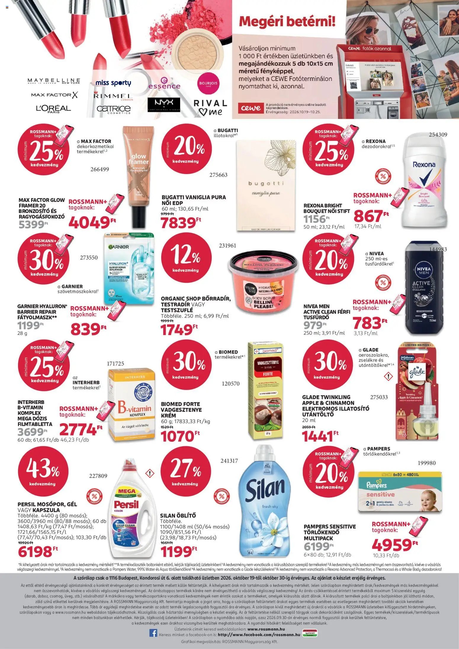 Rossmann akciós újság Budapest 2026.10.19. - lapozható formában szórólap ✳️