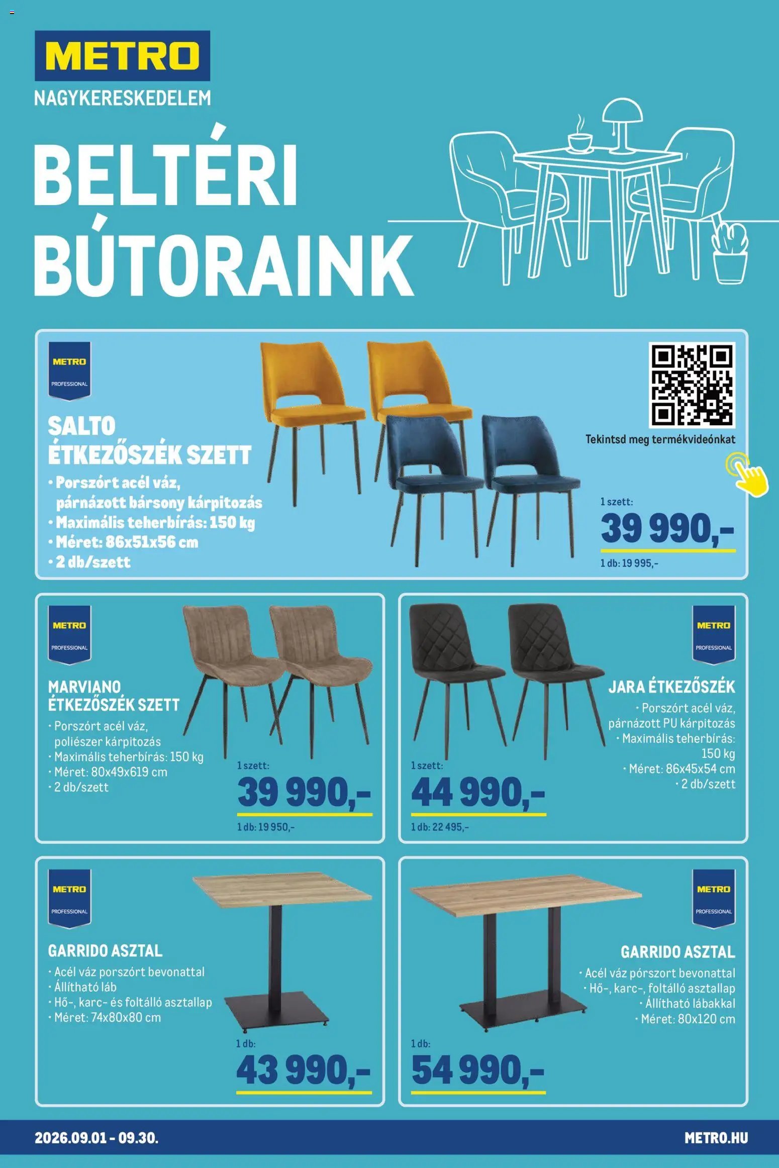Metro újság 2026.09.01. Metro Beltéri bútoraink 2026/09
