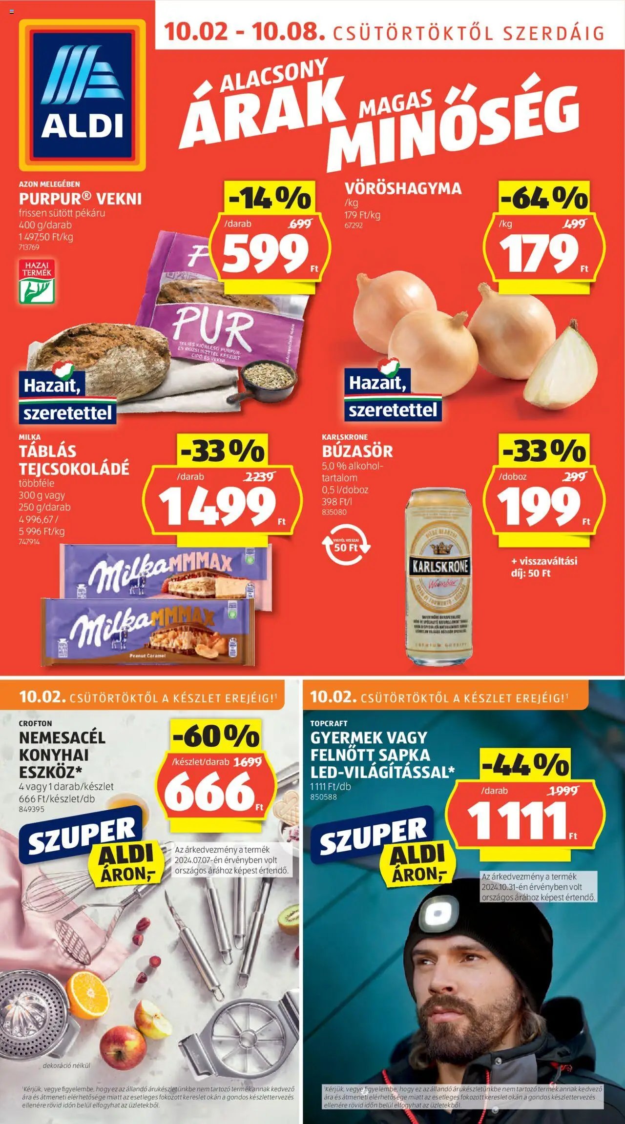 Aldi újság 2025.10.02. Akciós újság Aldi (2025-10-02 - 2025-10-08)