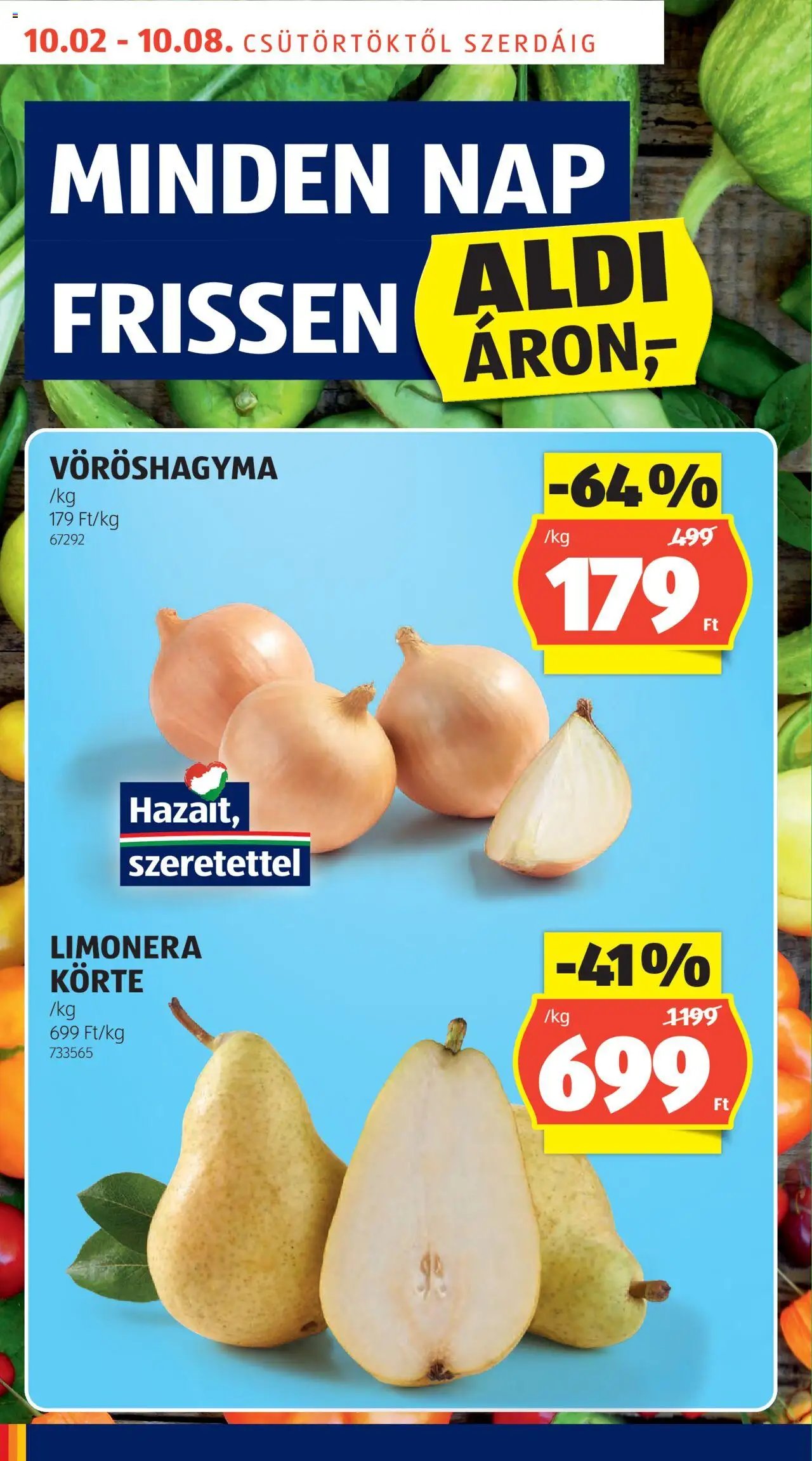 Aldi újság 2025.10.02. Akciós újság Aldi (2025-10-02 - 2025-10-08)
