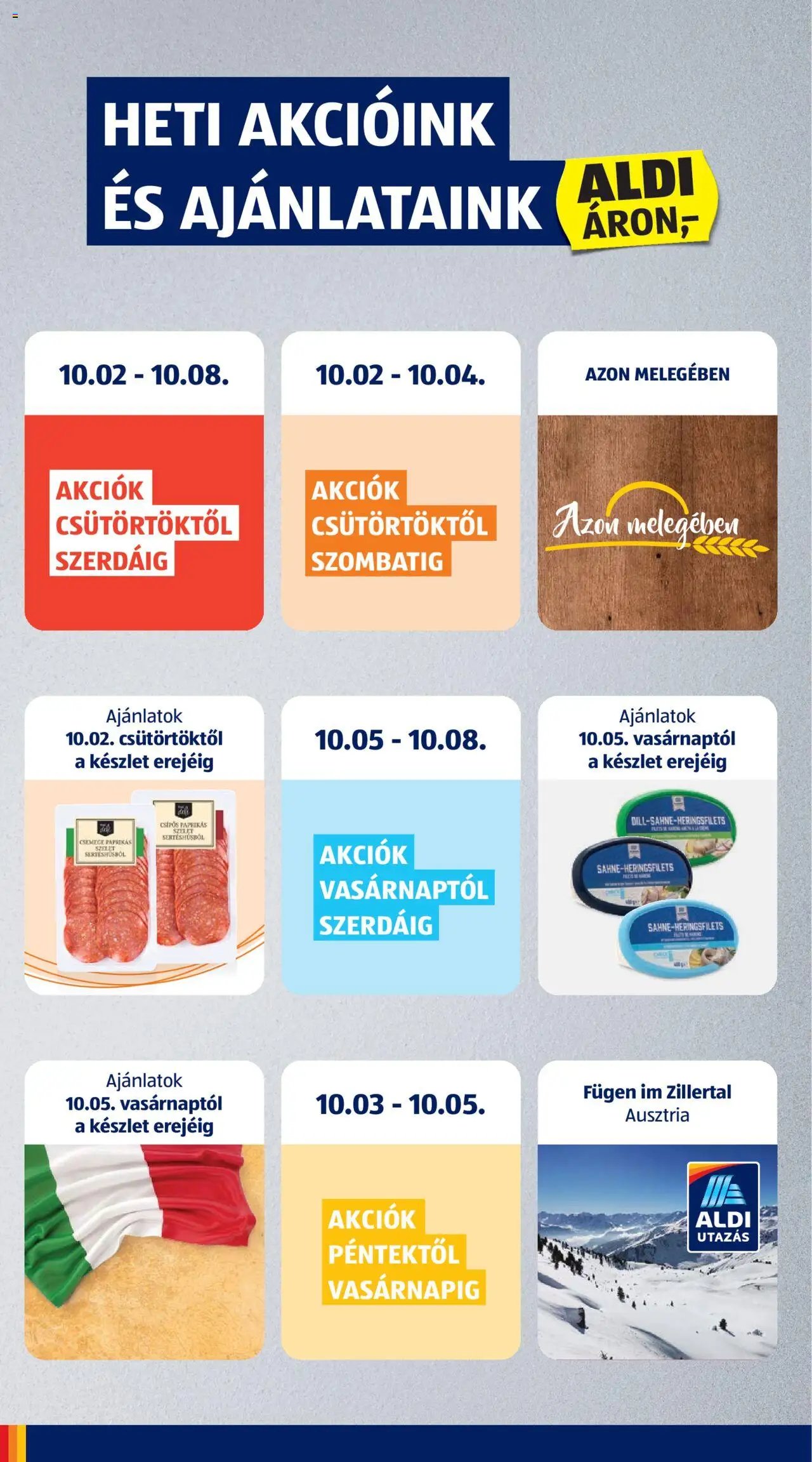 Aldi újság 2025.10.02. Akciós újság Aldi (2025-10-02 - 2025-10-08)