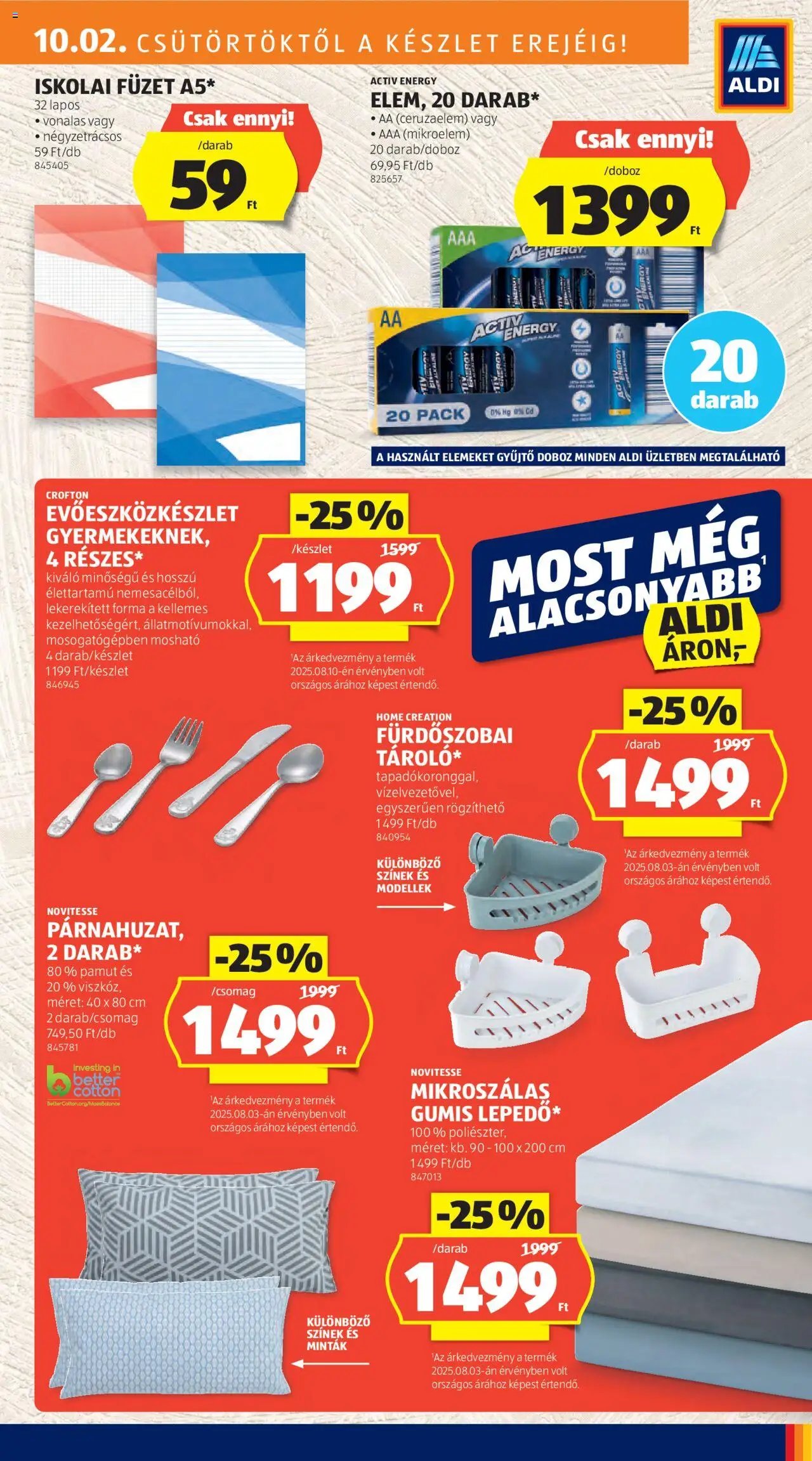 Aldi újság 2025.10.02. Akciós újság Aldi (2025-10-02 - 2025-10-08)