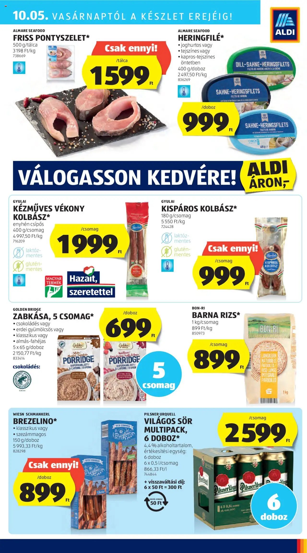 Aldi újság 2025.10.02. Akciós újság Aldi (2025-10-02 - 2025-10-08)