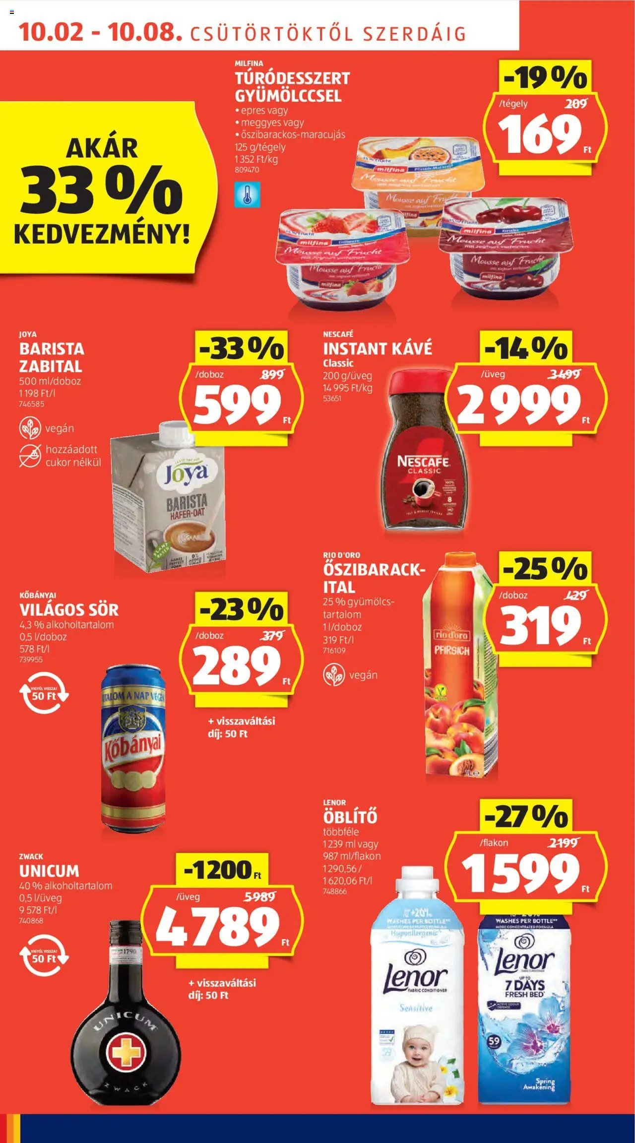 Aldi újság 2025.10.02. Akciós újság Aldi (2025-10-02 - 2025-10-08)