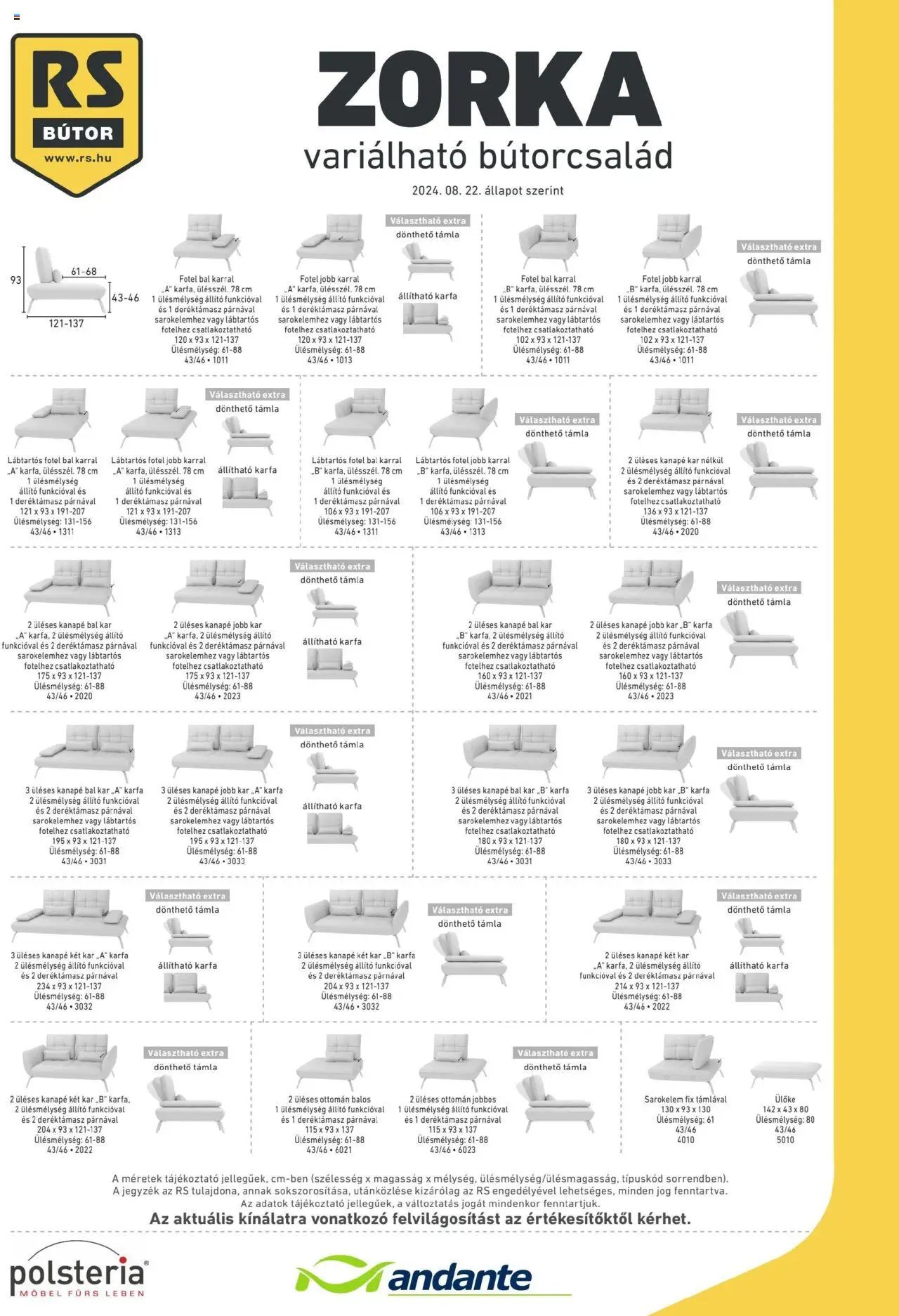 RS Bútor újság 2025.05.26. Zorka elemjegyzék (2025-05-26)