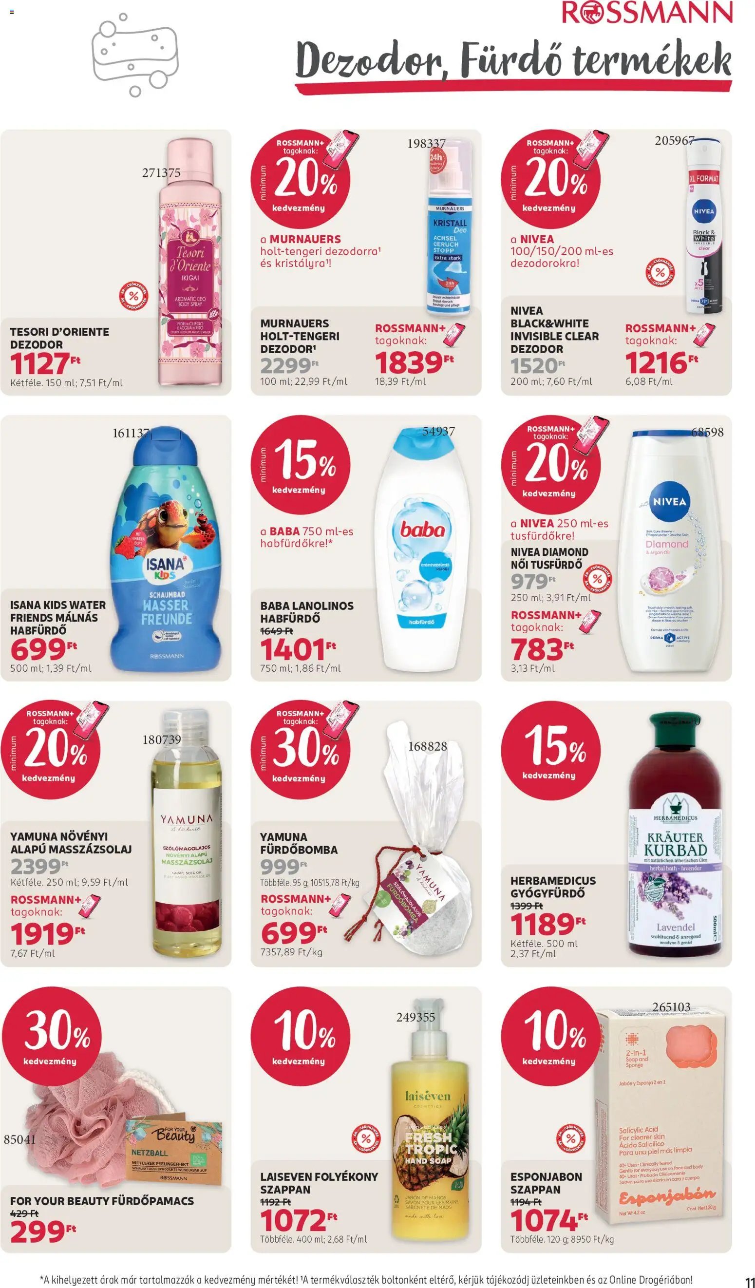 Rossmann újság 2026.08.31. Rossmann akciós újság