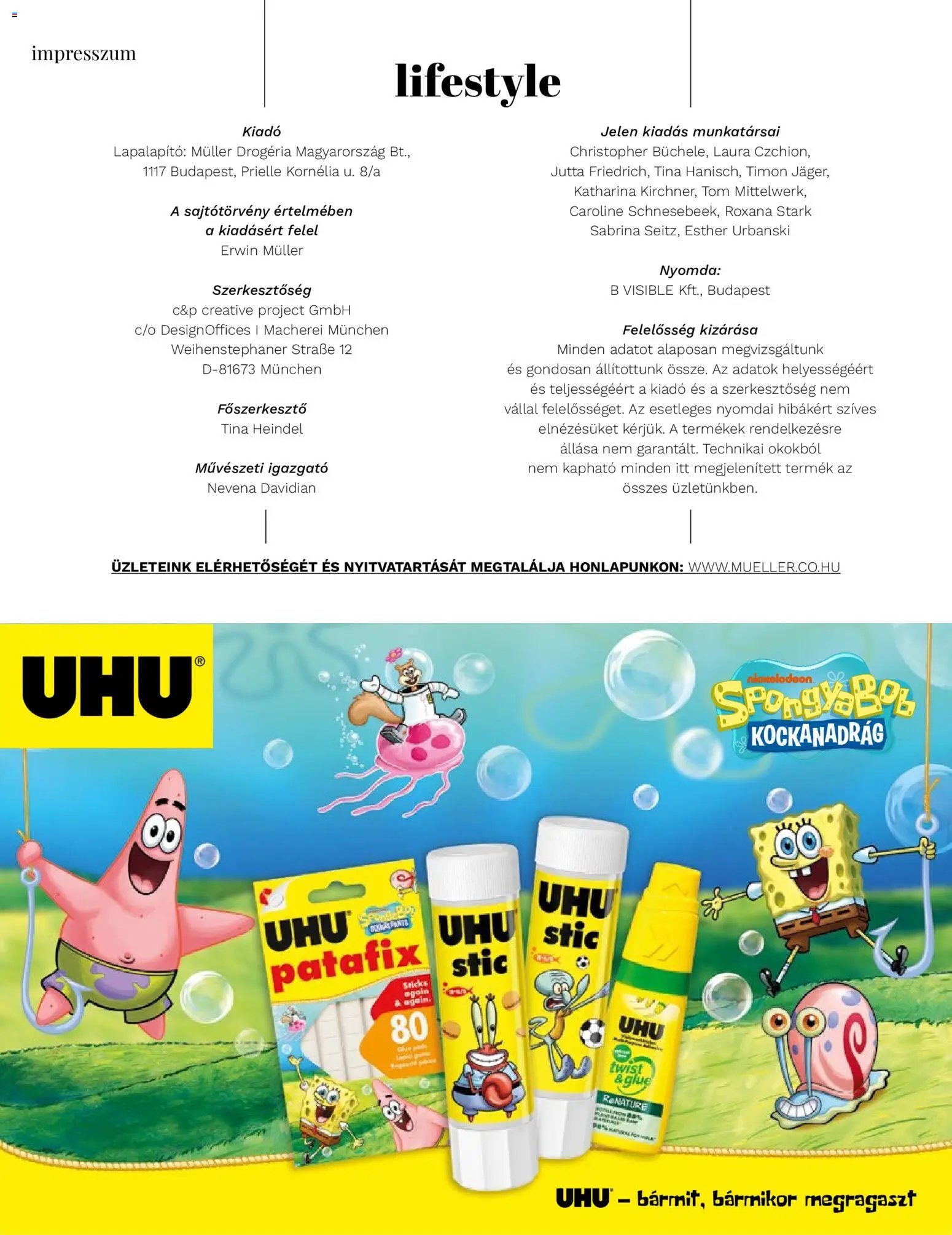 Müller újság 2026.08.03. Müller Lifestyle magazin