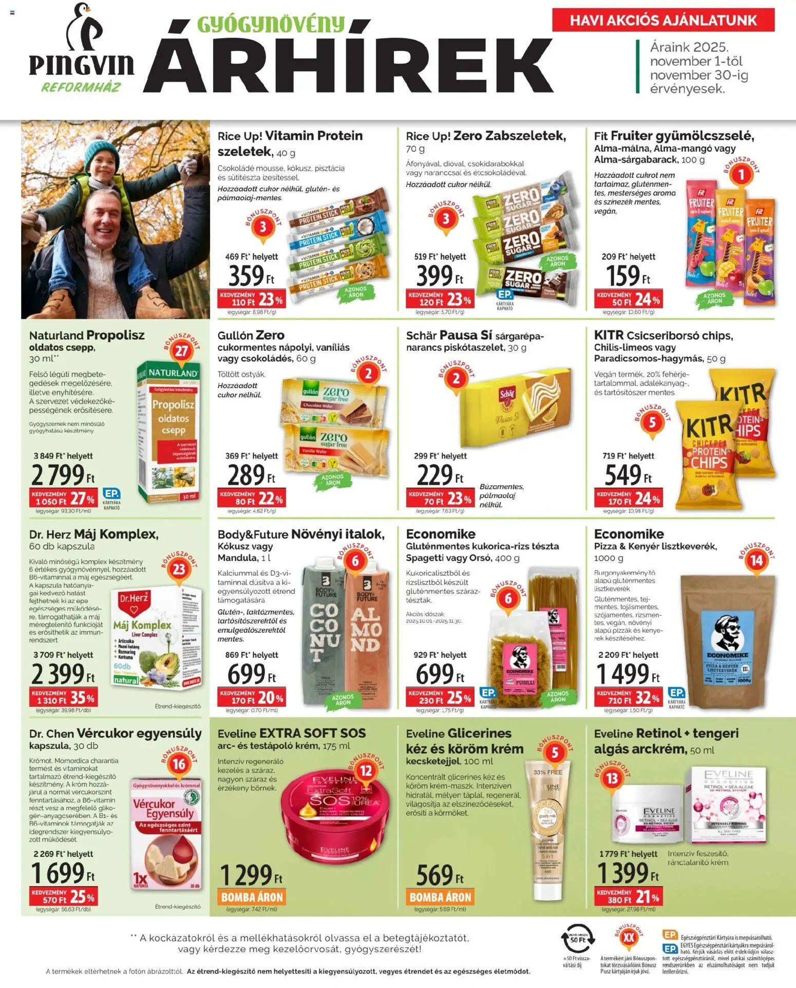 Pingvin Patika újság 2025.11.01. Pingvin Reformház Árhírek (2025-11-01 - 2025-11-30)