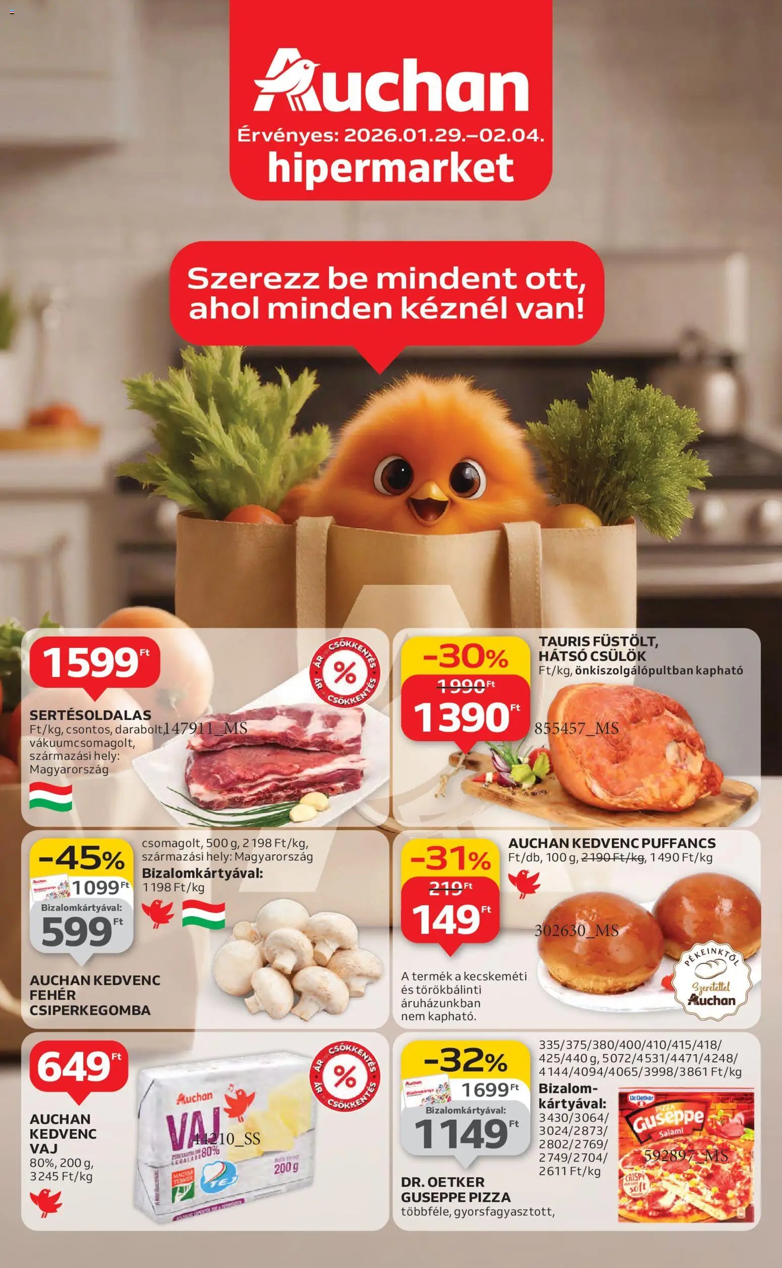 Auchan újság 2026.01.29. Heti Hipermarket ajánlataink (2026-01-29 - 2026-02-04)