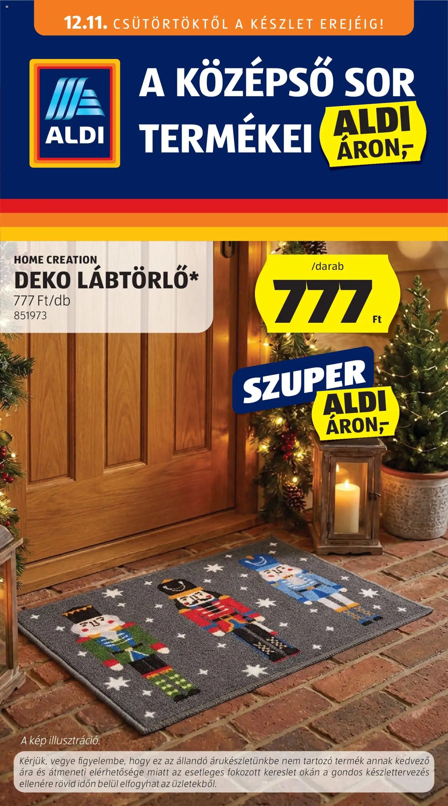 Aldi újság 2025.12.11. Középső sor termékei (2025-12-11 - 2025-12-17)