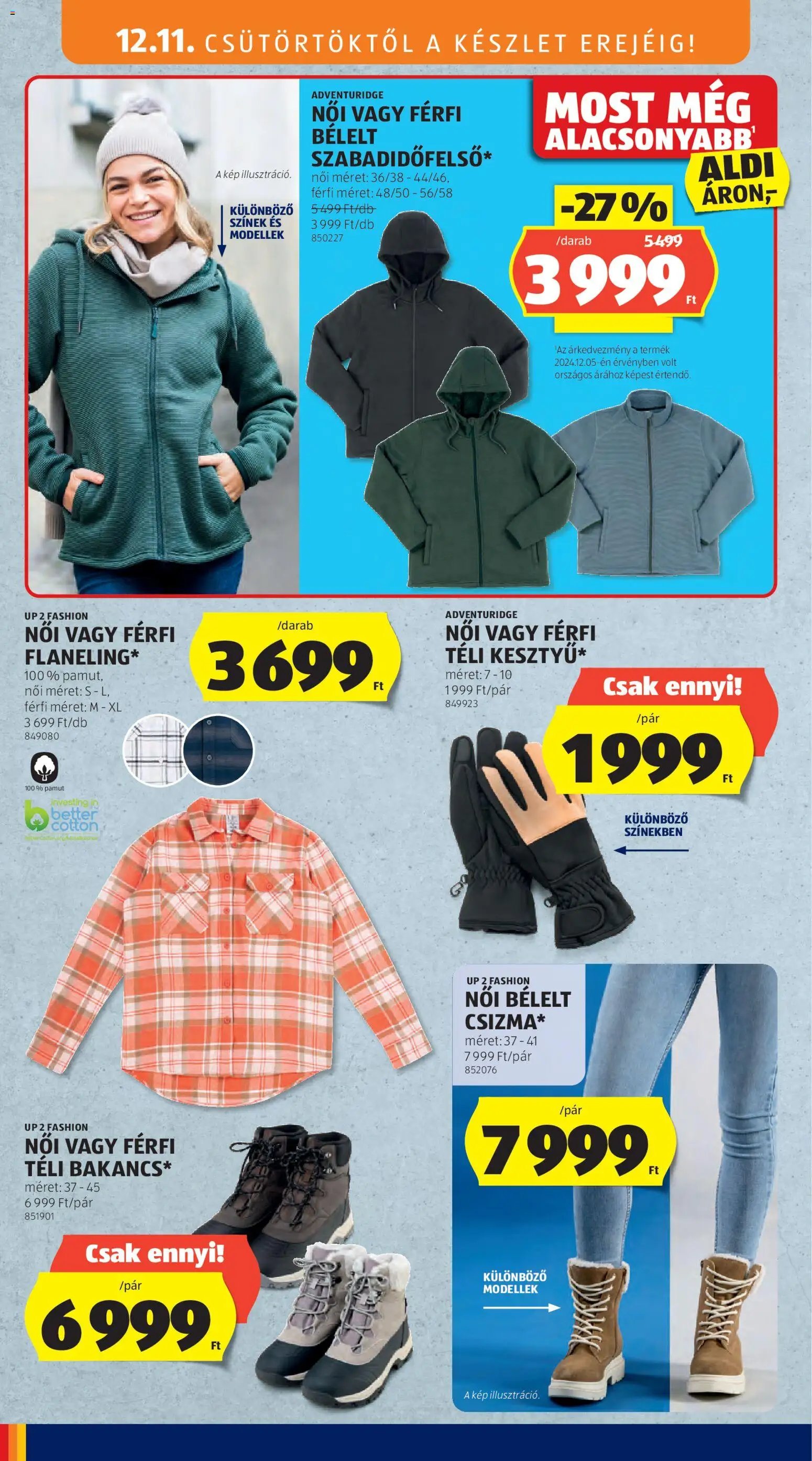 Aldi újság 2025.12.11. Középső sor termékei (2025-12-11 - 2025-12-17)