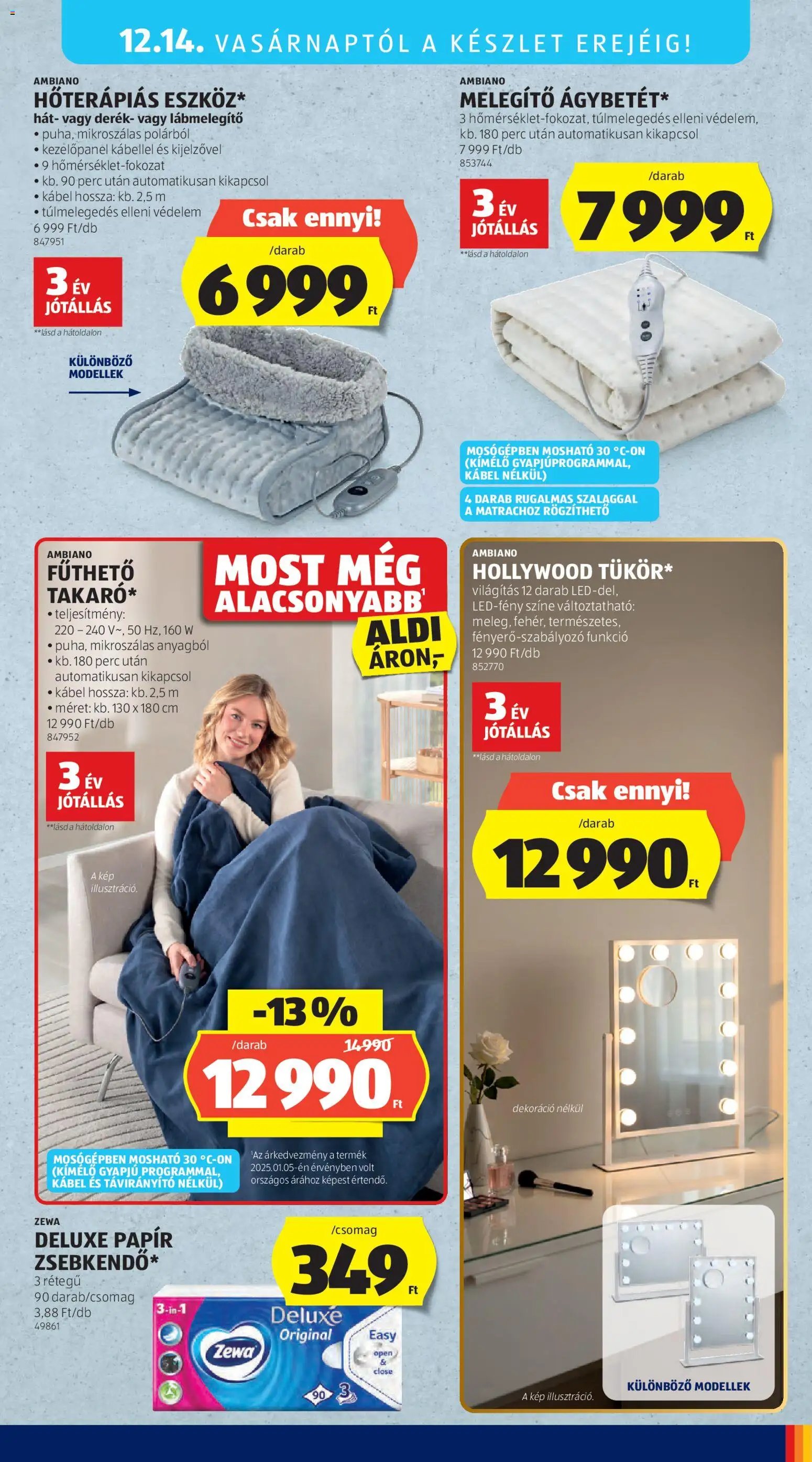 Aldi újság 2025.12.11. Középső sor termékei (2025-12-11 - 2025-12-17)