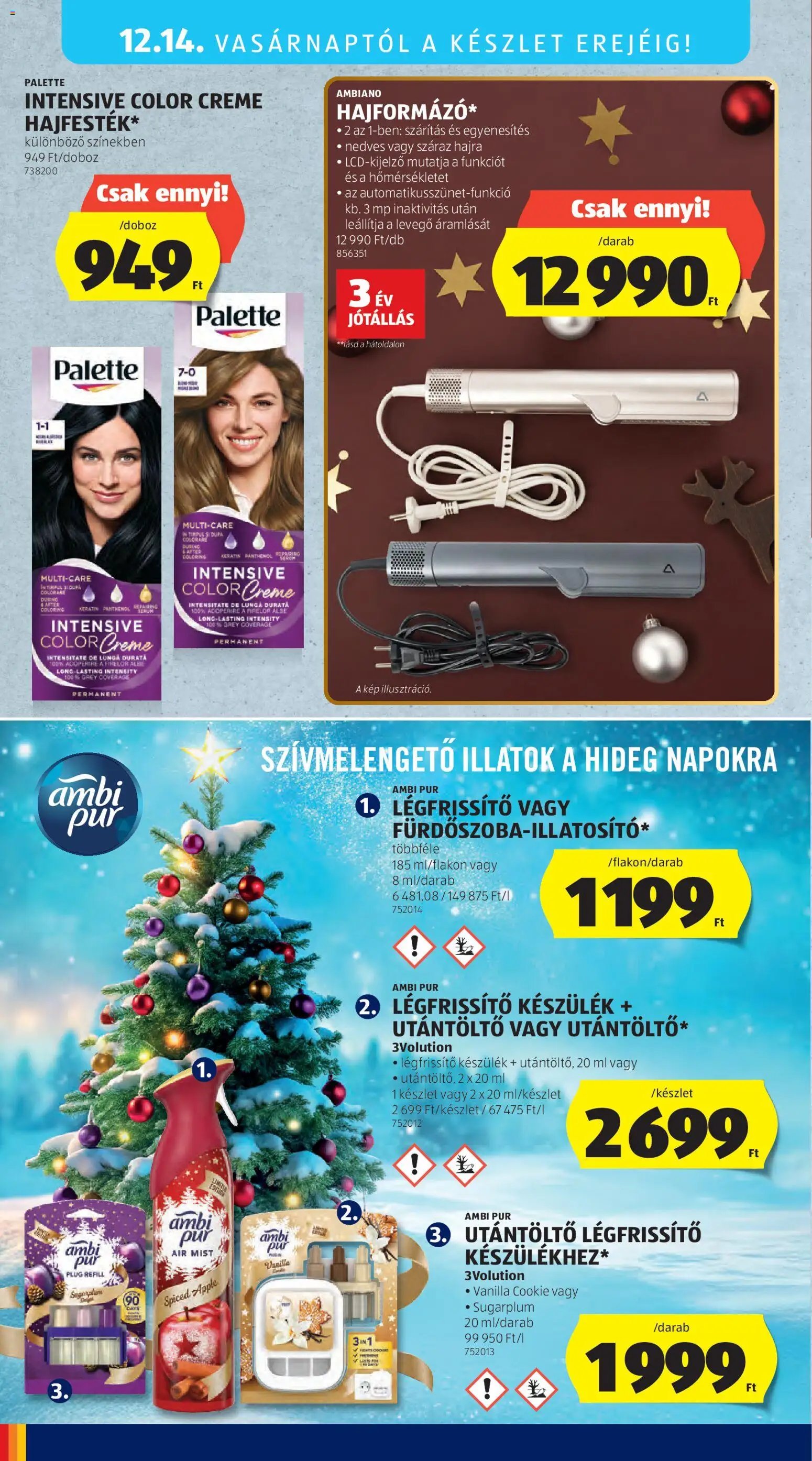 Aldi újság 2025.12.11. Középső sor termékei (2025-12-11 - 2025-12-17)