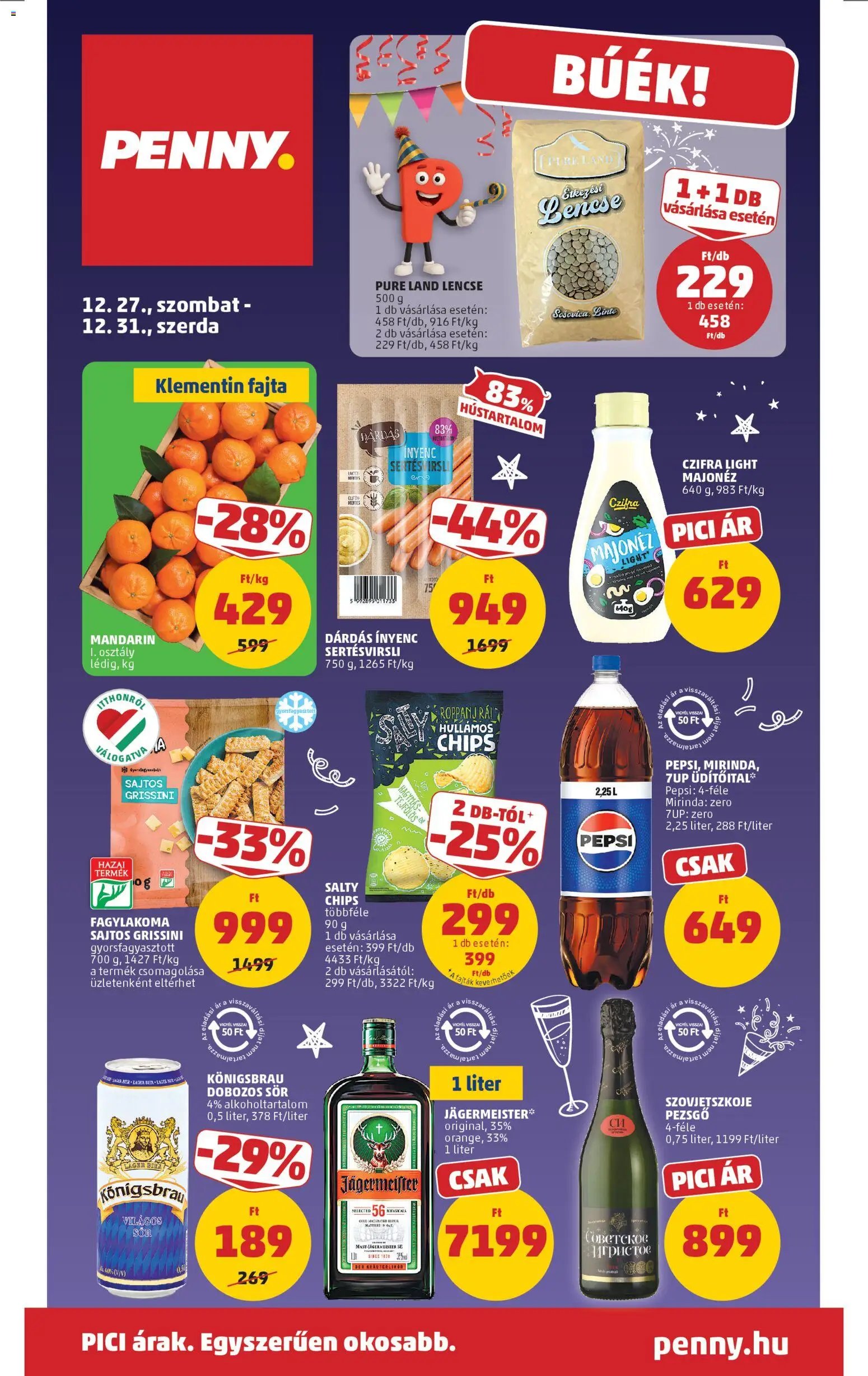 PENNY újság 2025.12.27. Akciós újság PENNY (2025-12-27 - 2025-12-31)