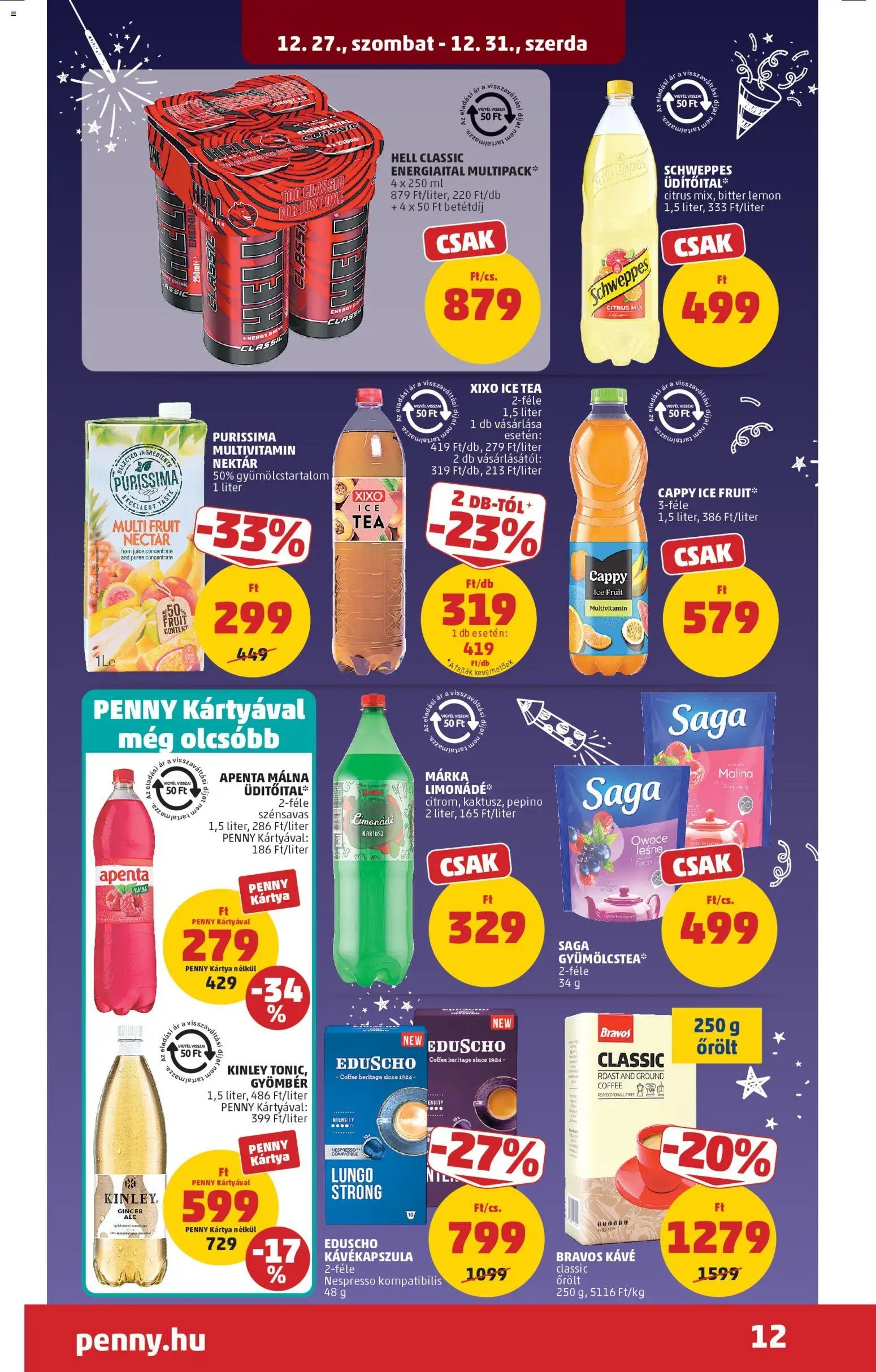 PENNY újság 2025.12.27. Akciós újság PENNY (2025-12-27 - 2025-12-31)