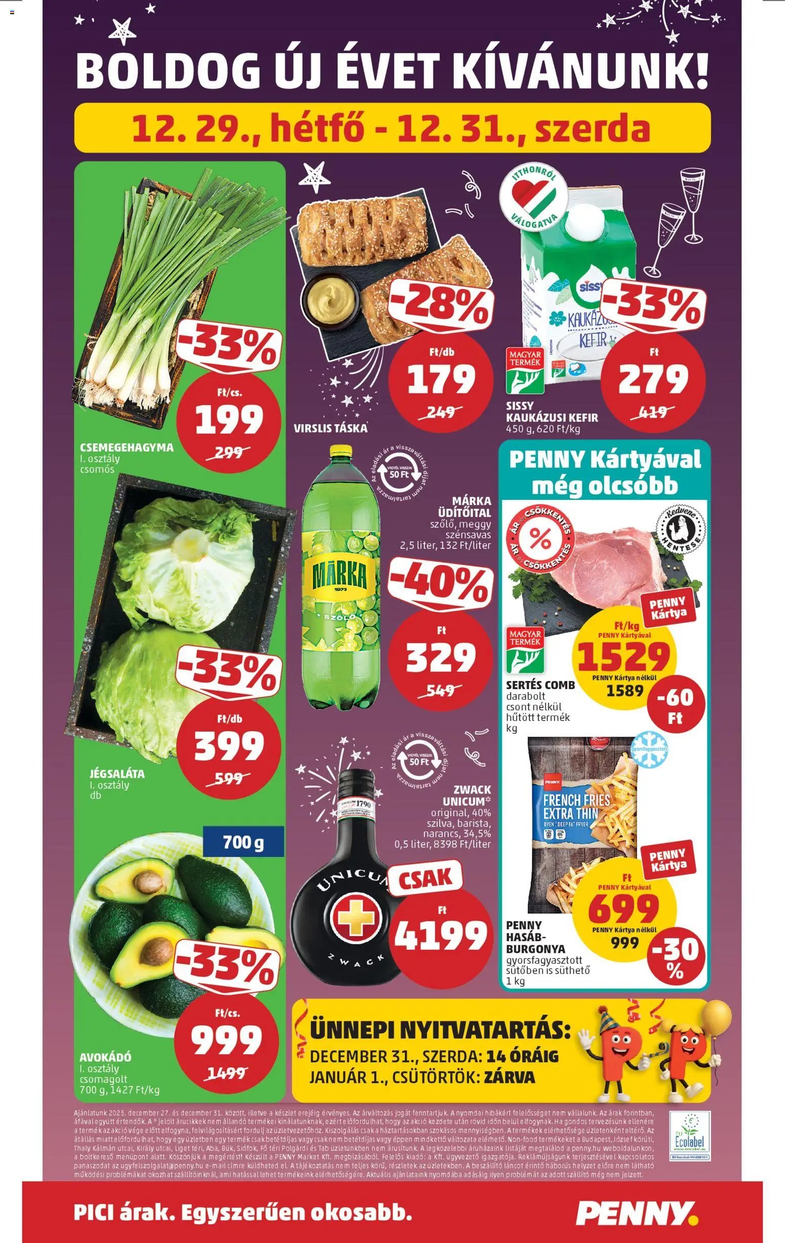 PENNY újság 2025.12.27. Akciós újság PENNY (2025-12-27 - 2025-12-31)