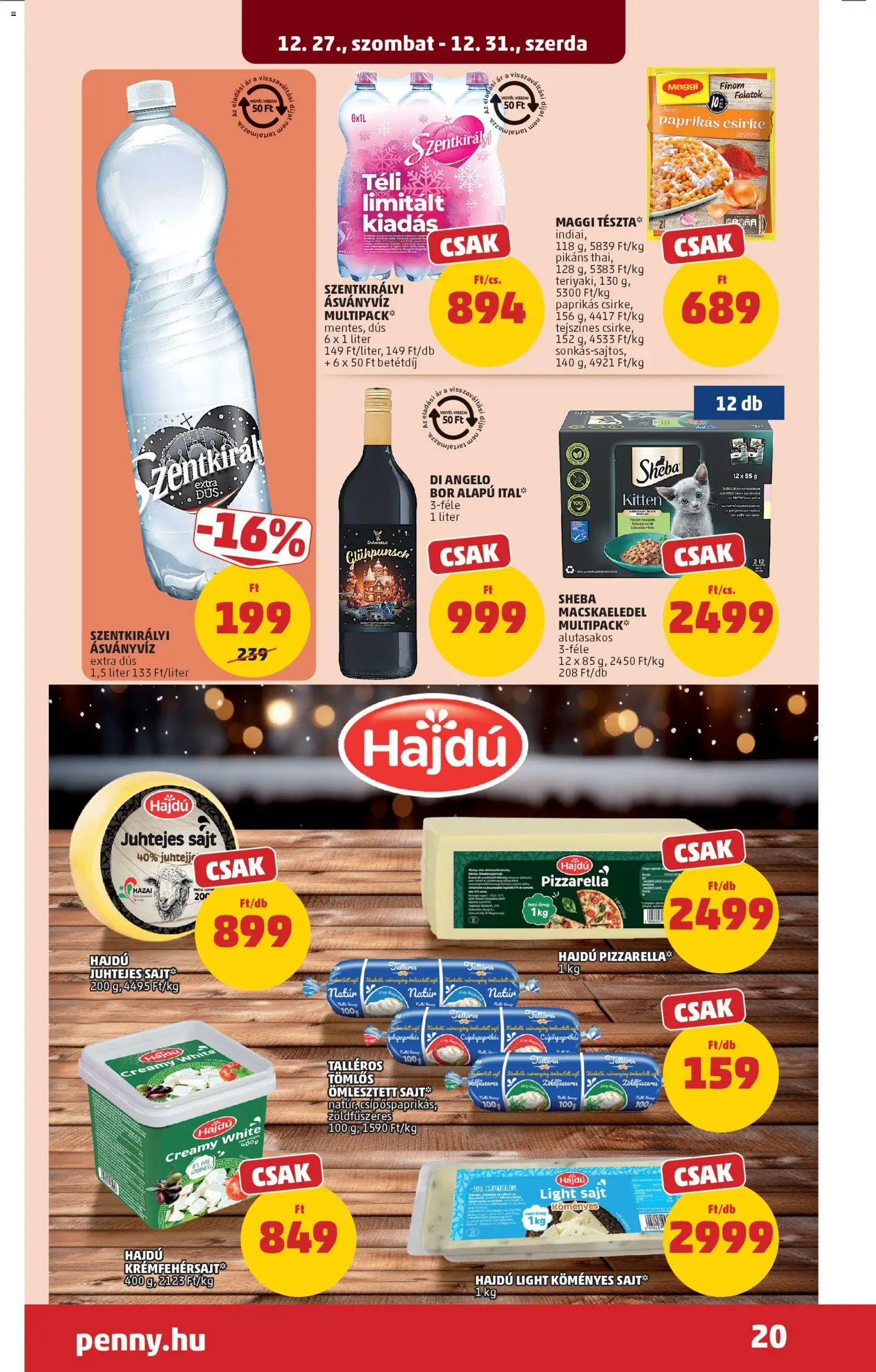 PENNY újság 2025.12.27. Akciós újság PENNY (2025-12-27 - 2025-12-31)