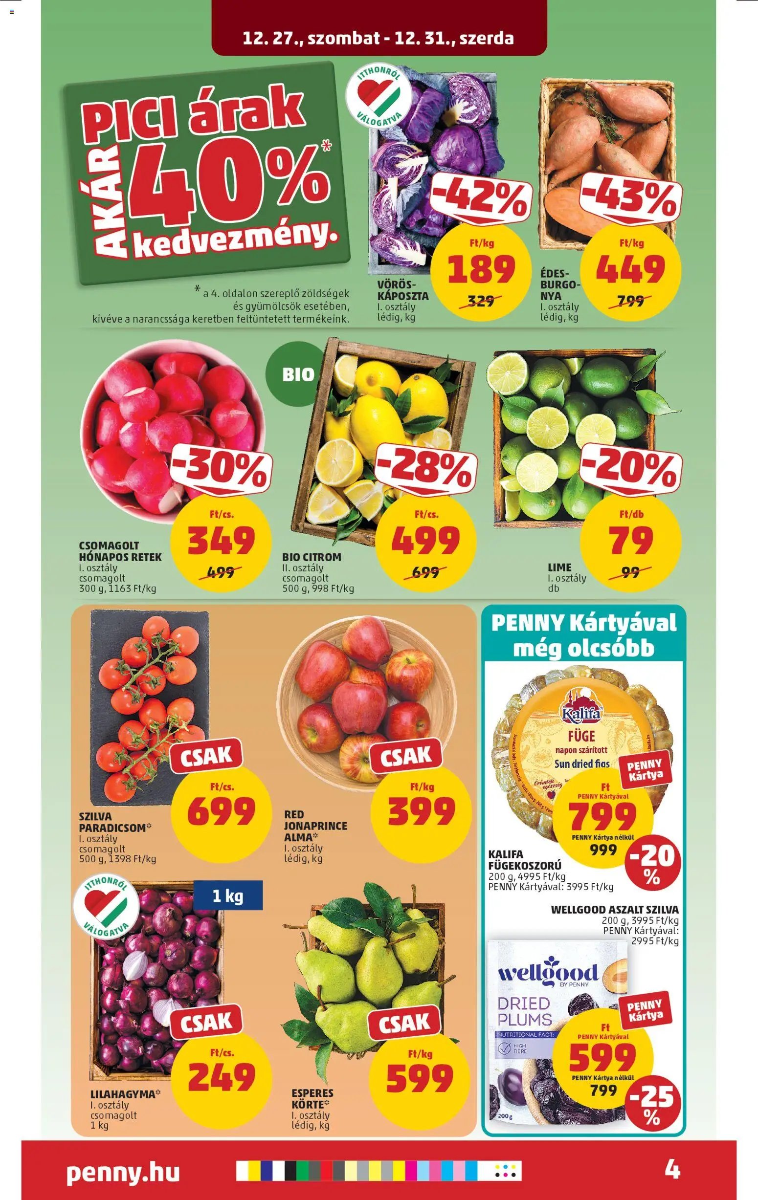 PENNY újság 2025.12.27. Akciós újság PENNY (2025-12-27 - 2025-12-31)