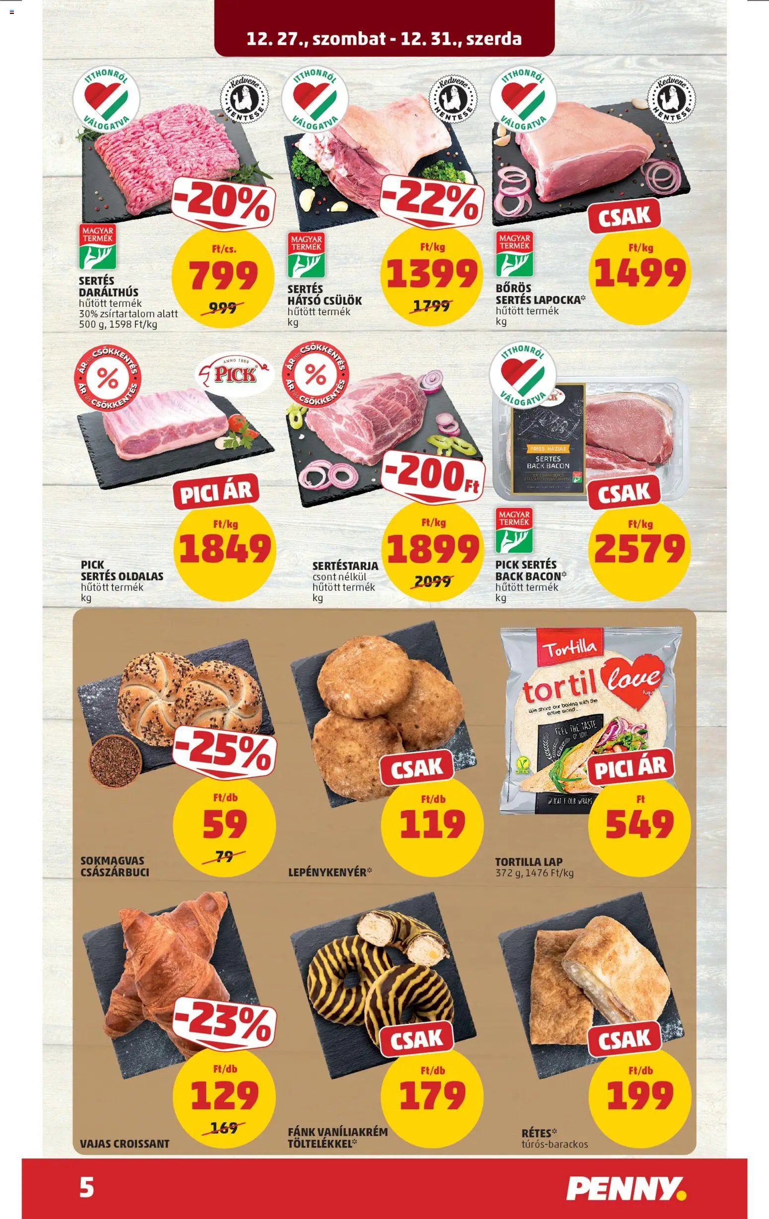 PENNY újság 2025.12.27. Akciós újság PENNY (2025-12-27 - 2025-12-31)