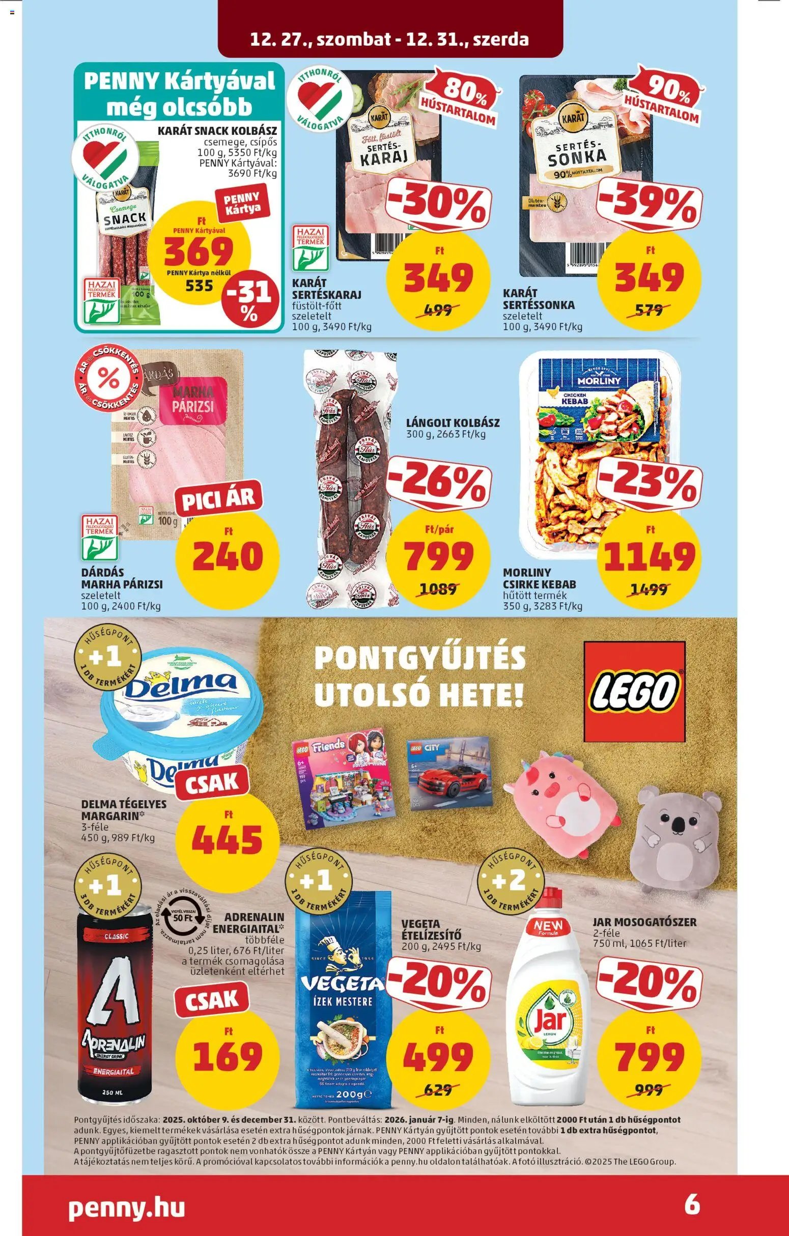 PENNY újság 2025.12.27. Akciós újság PENNY (2025-12-27 - 2025-12-31)