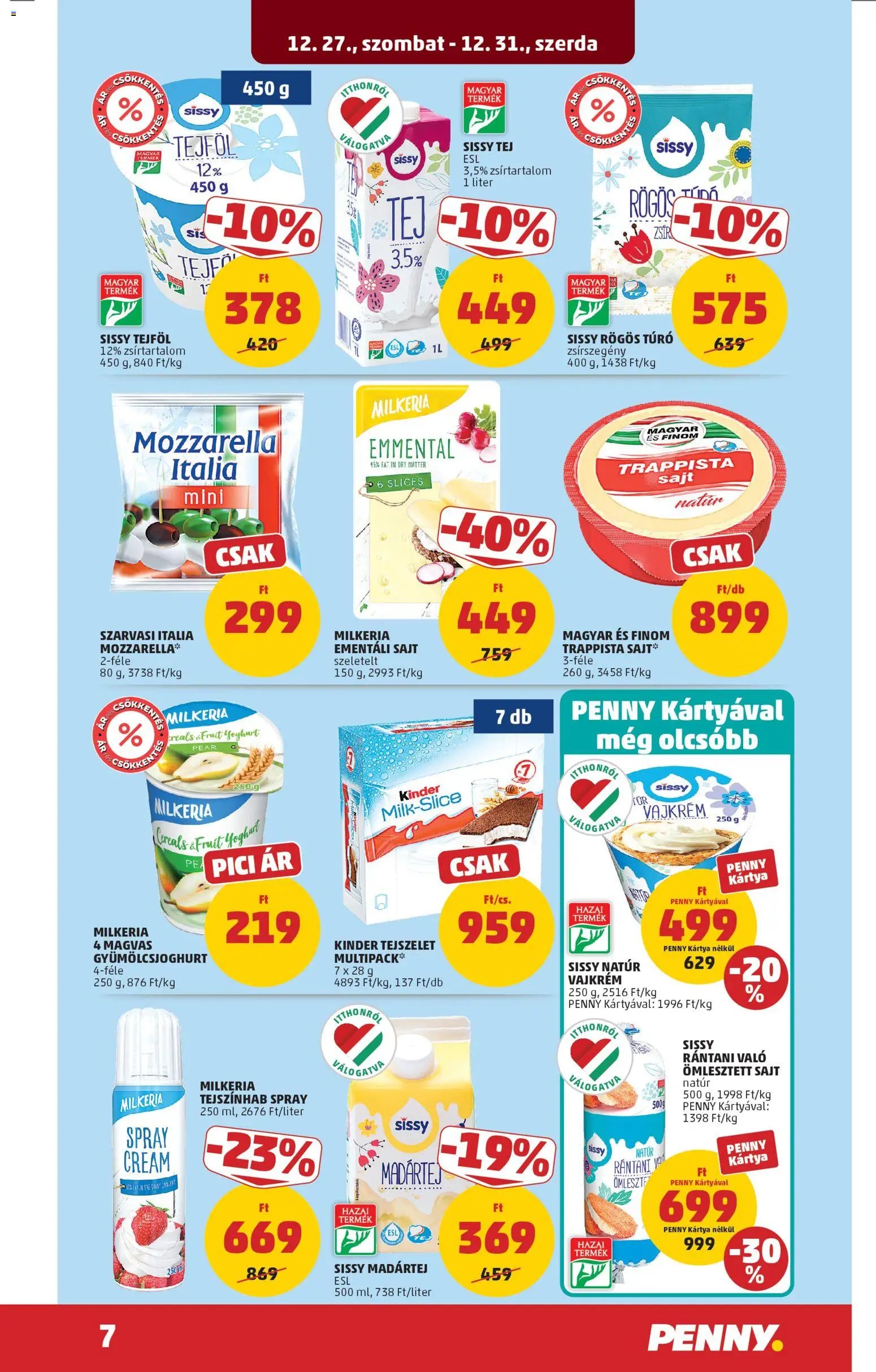 PENNY újság 2025.12.27. Akciós újság PENNY (2025-12-27 - 2025-12-31)
