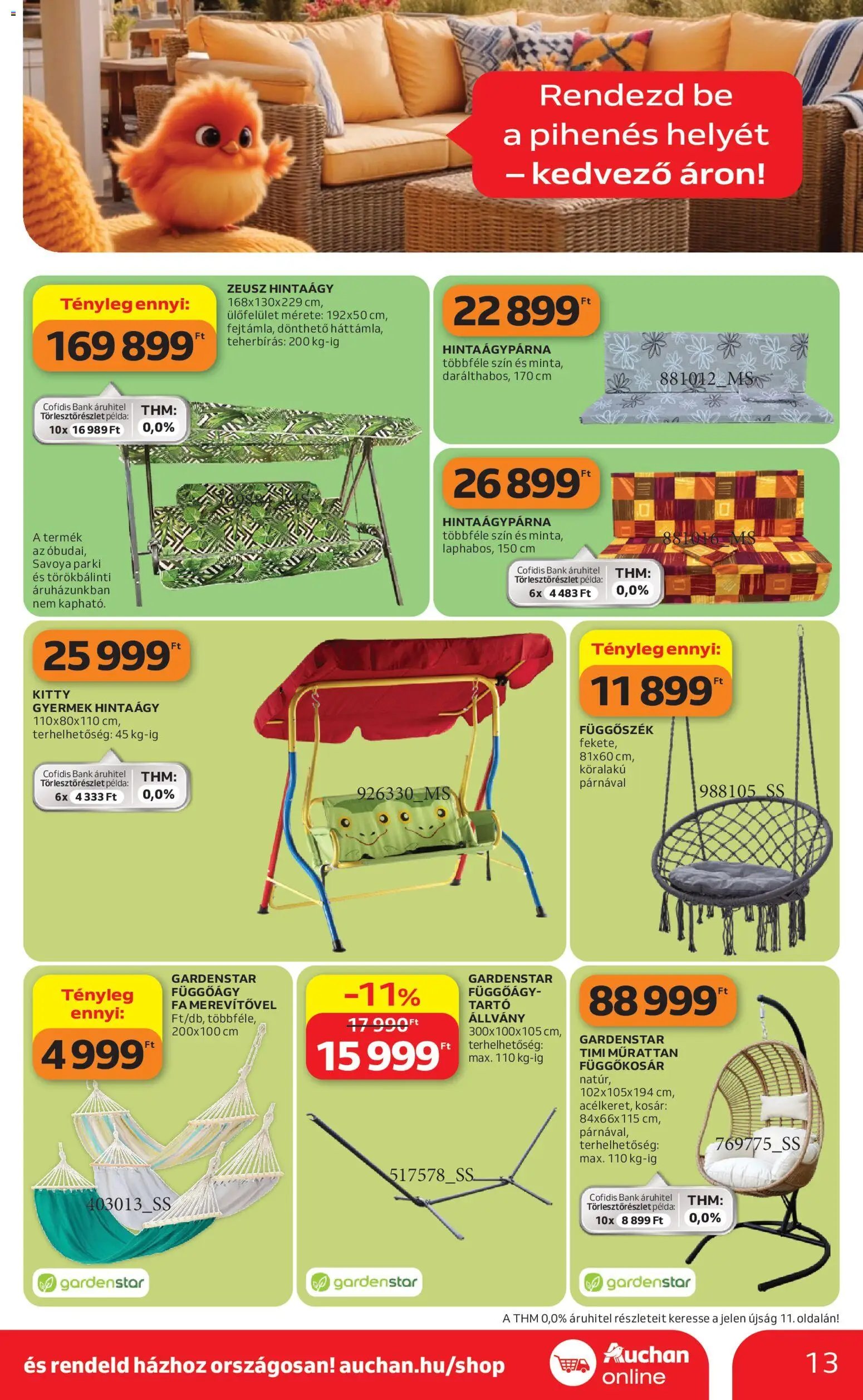 Auchan újság 2026.04.16. Auchan Kertészet és Szabadidő (2026-04-16 - 2026-05-14)