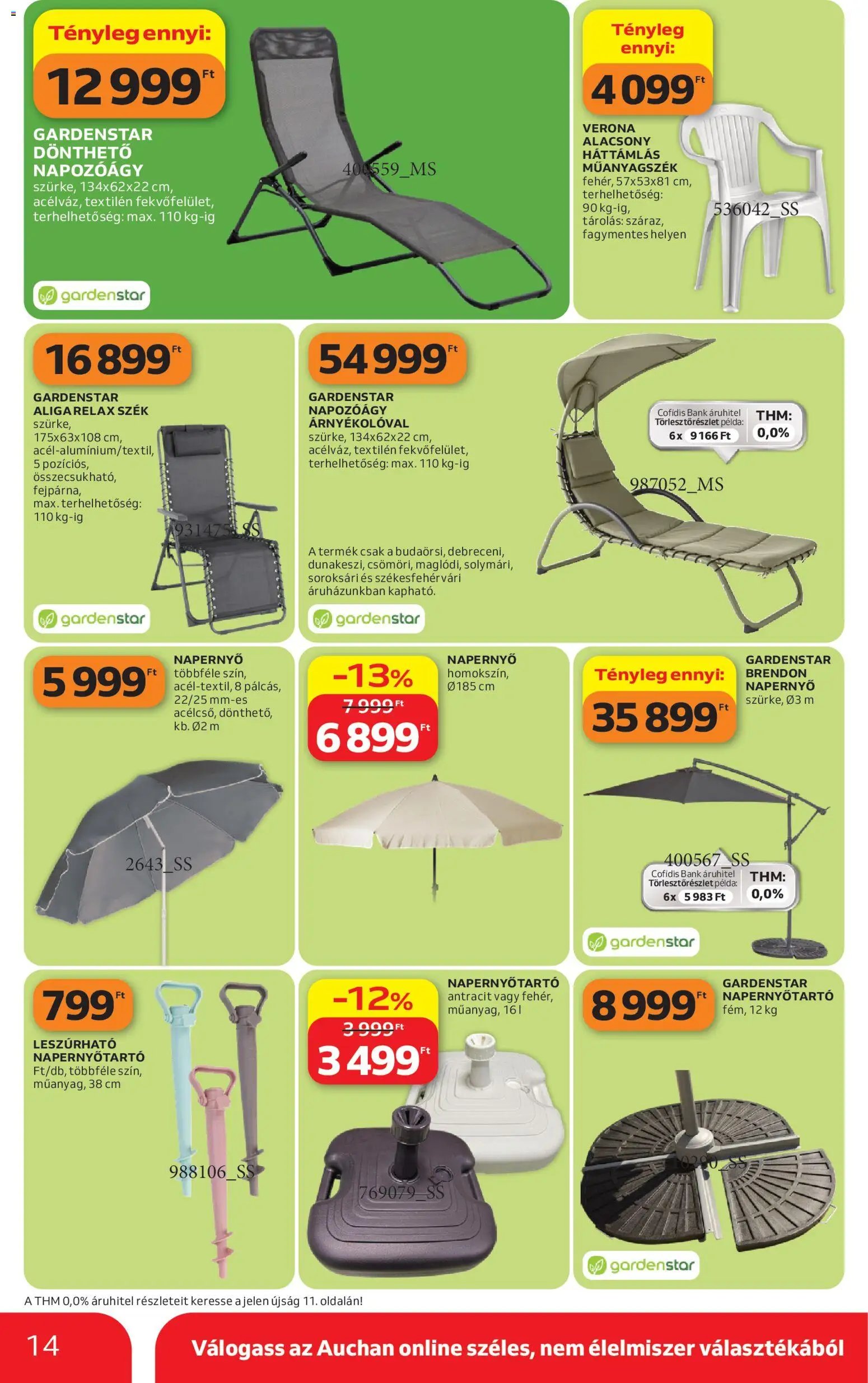 Auchan újság 2026.04.16. Auchan Kertészet és Szabadidő (2026-04-16 - 2026-05-14)