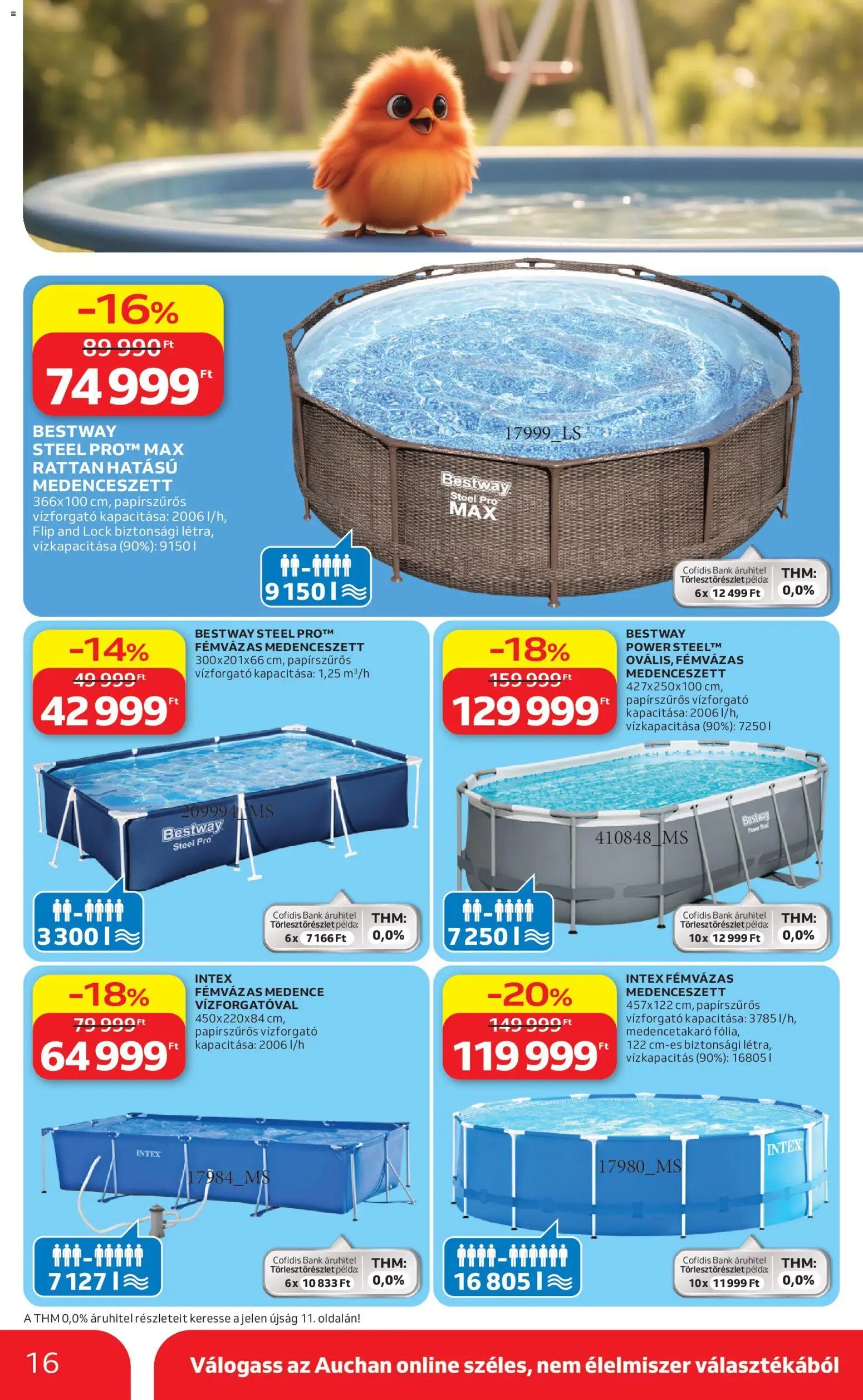 Auchan újság 2026.04.16. Auchan Kertészet és Szabadidő (2026-04-16 - 2026-05-14)