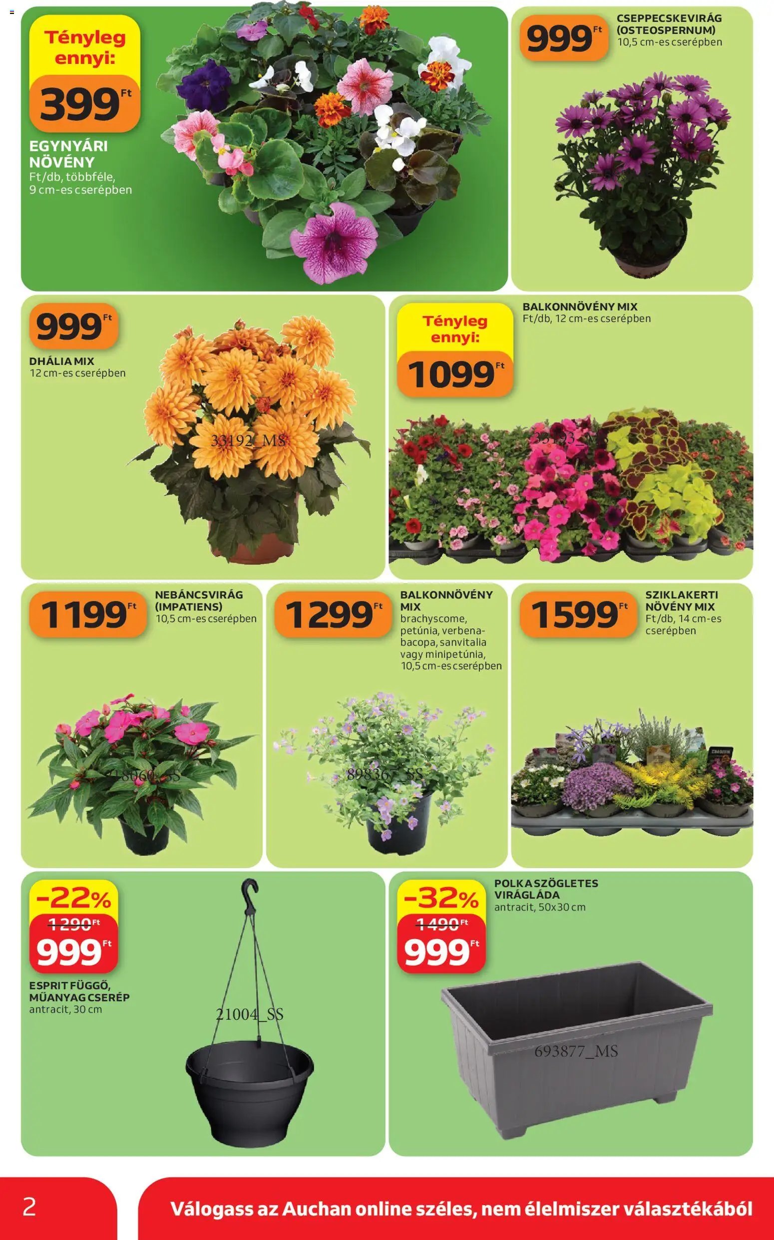 Auchan újság 2026.04.16. Auchan Kertészet és Szabadidő (2026-04-16 - 2026-05-14)