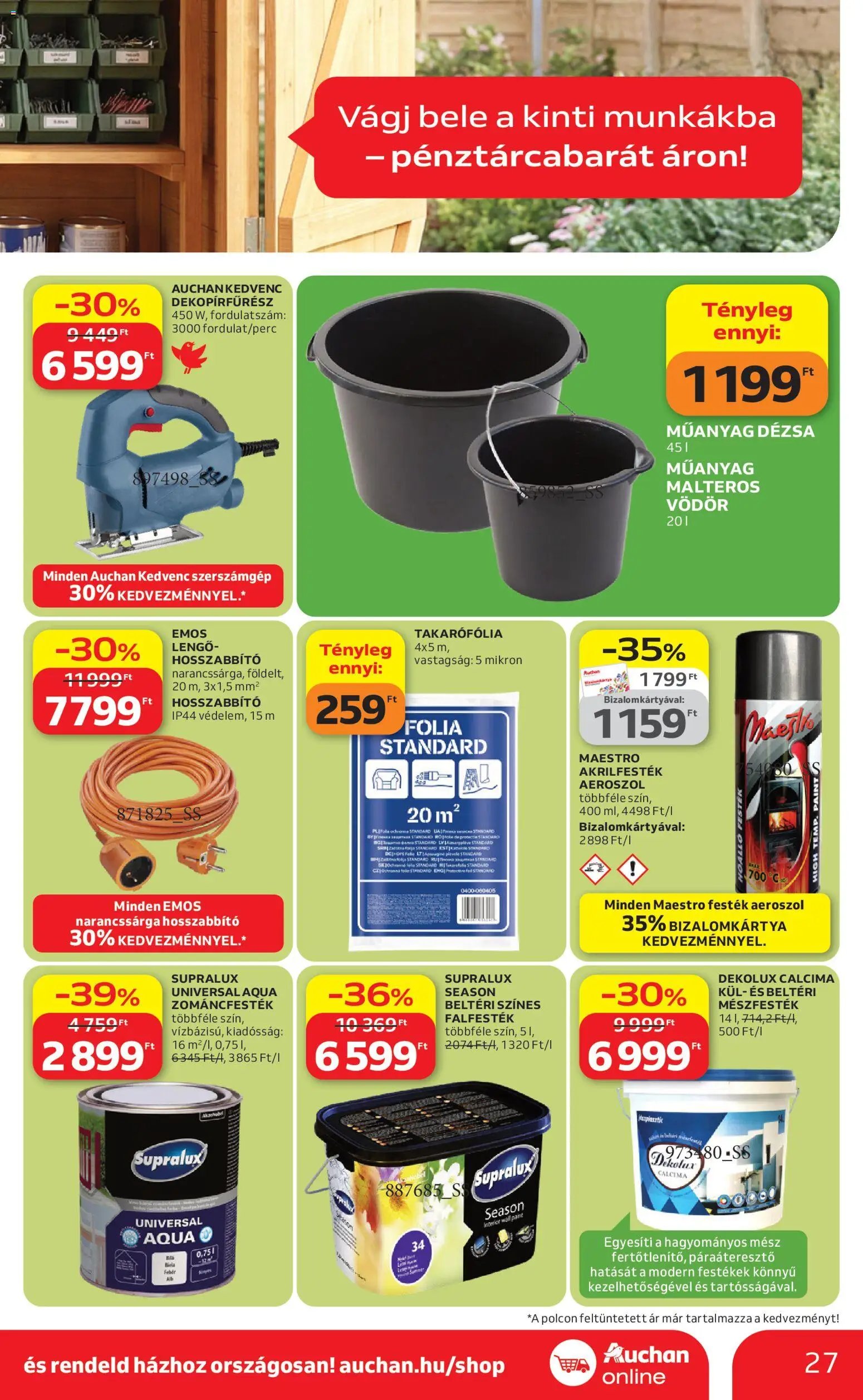 Auchan újság 2026.04.16. Auchan Kertészet és Szabadidő (2026-04-16 - 2026-05-14)