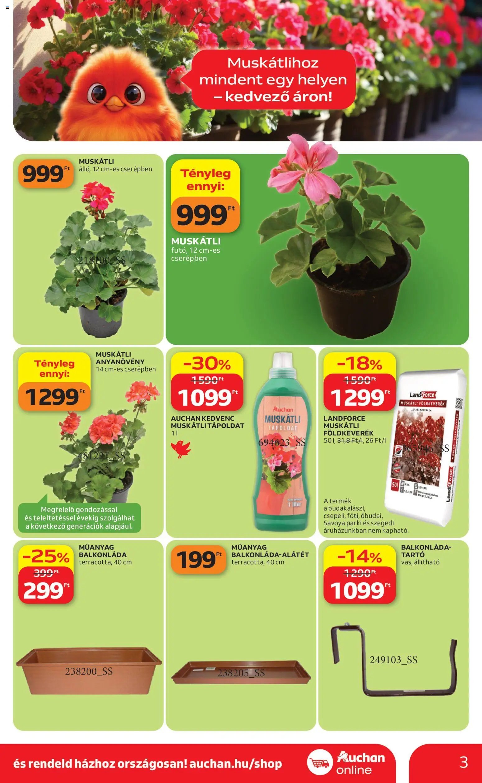 Auchan újság 2026.04.16. Auchan Kertészet és Szabadidő (2026-04-16 - 2026-05-14)