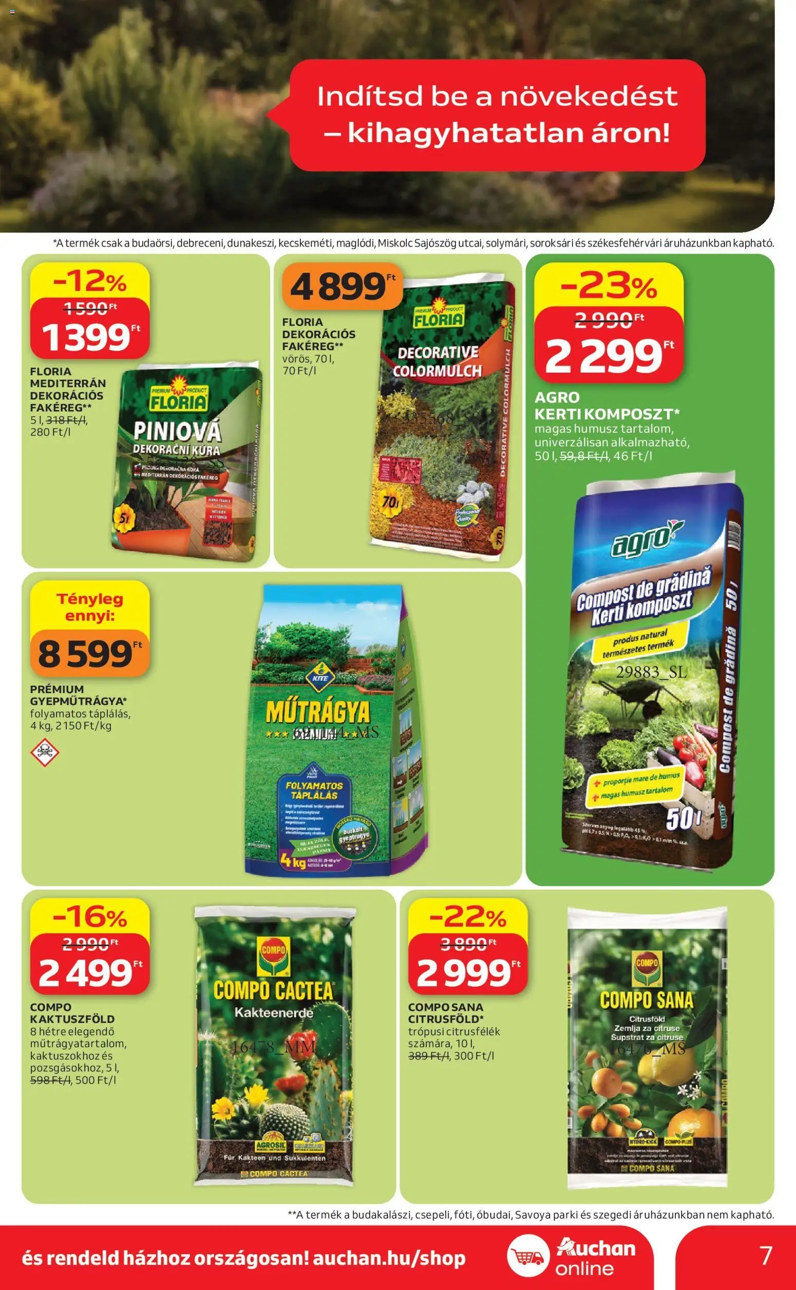 Auchan újság 2026.04.16. Auchan Kertészet és Szabadidő (2026-04-16 - 2026-05-14)