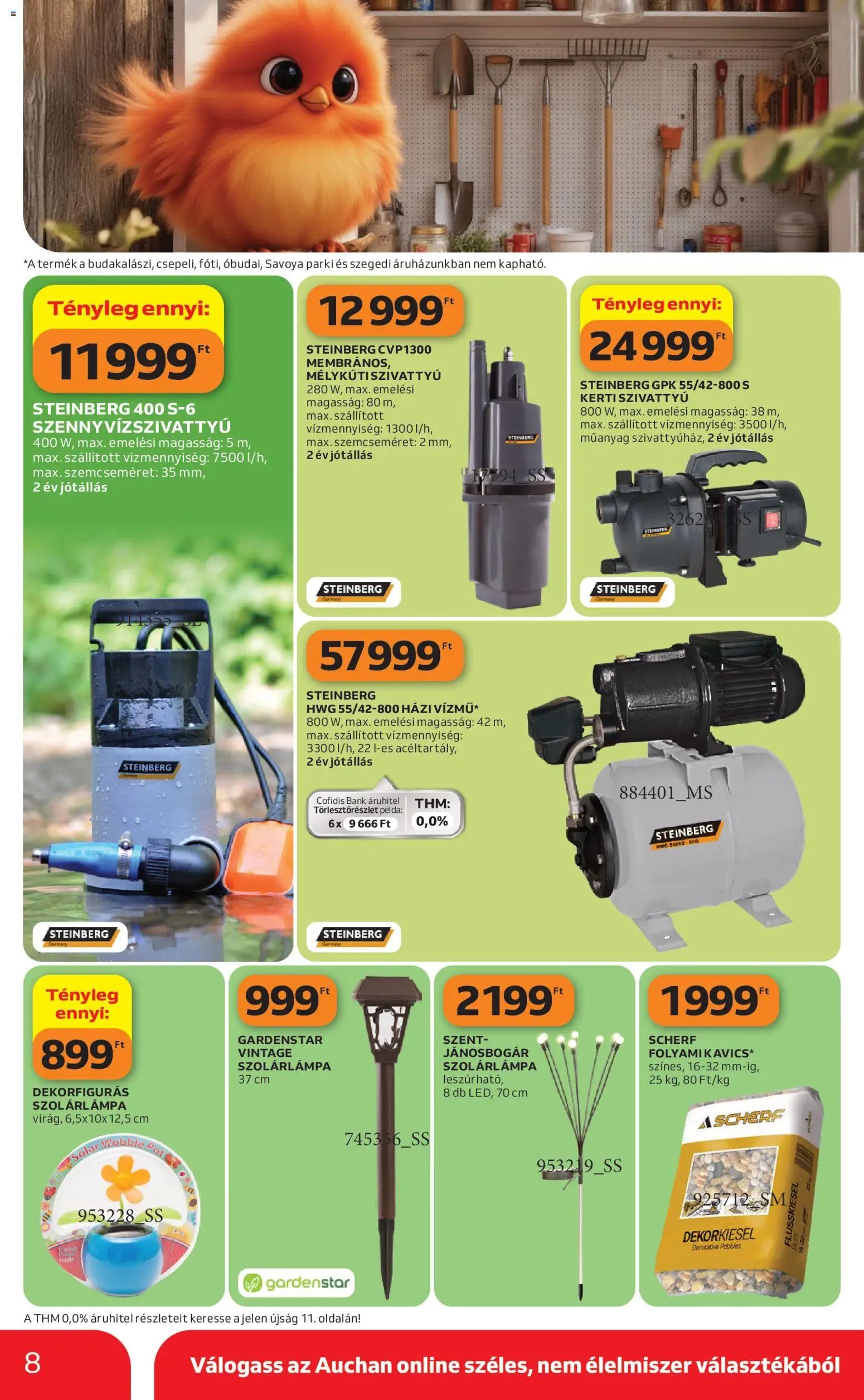 Auchan újság 2026.04.16. Auchan Kertészet és Szabadidő (2026-04-16 - 2026-05-14)