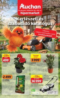 Auchan újság 2026.04.16. Auchan Kertészet és Szabadidő (2026-04-16 - 2026-05-14)