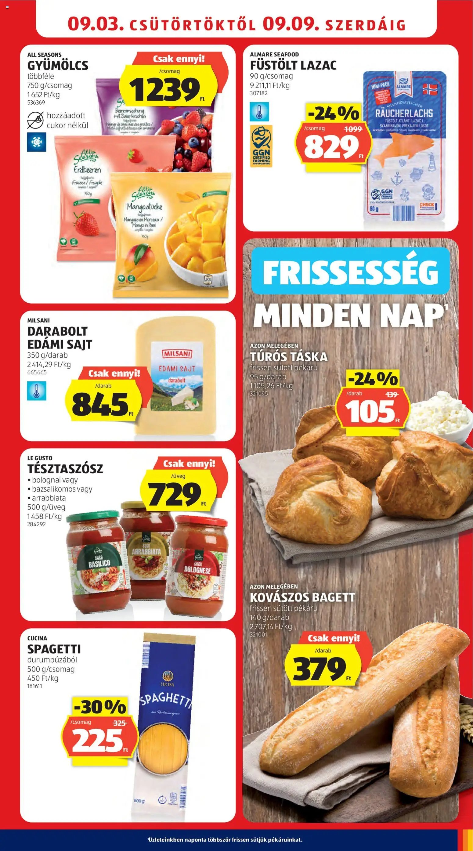 Aldi újság 2026.09.03. Aldi akciós újság