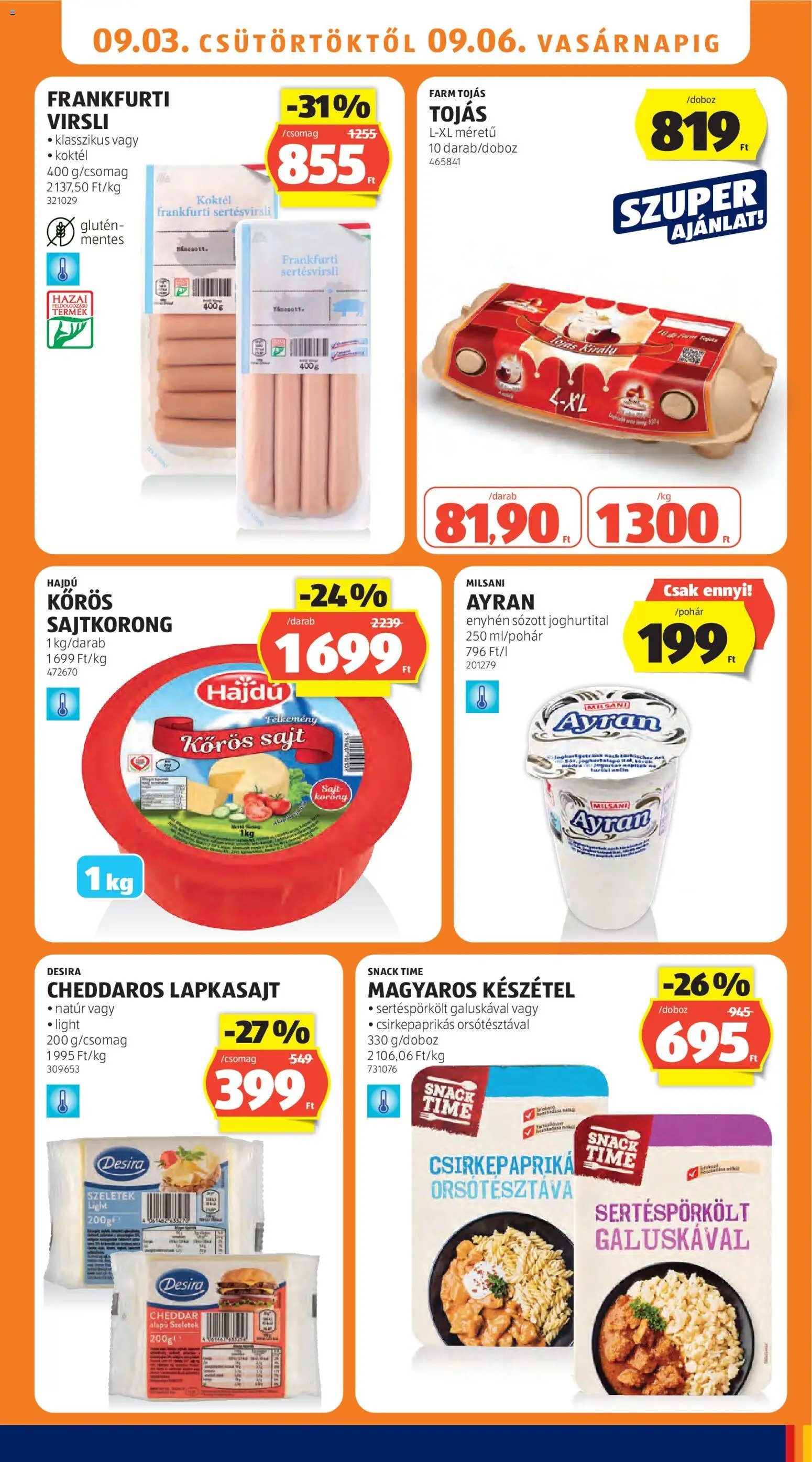Aldi újság 2026.09.03. Aldi akciós újság