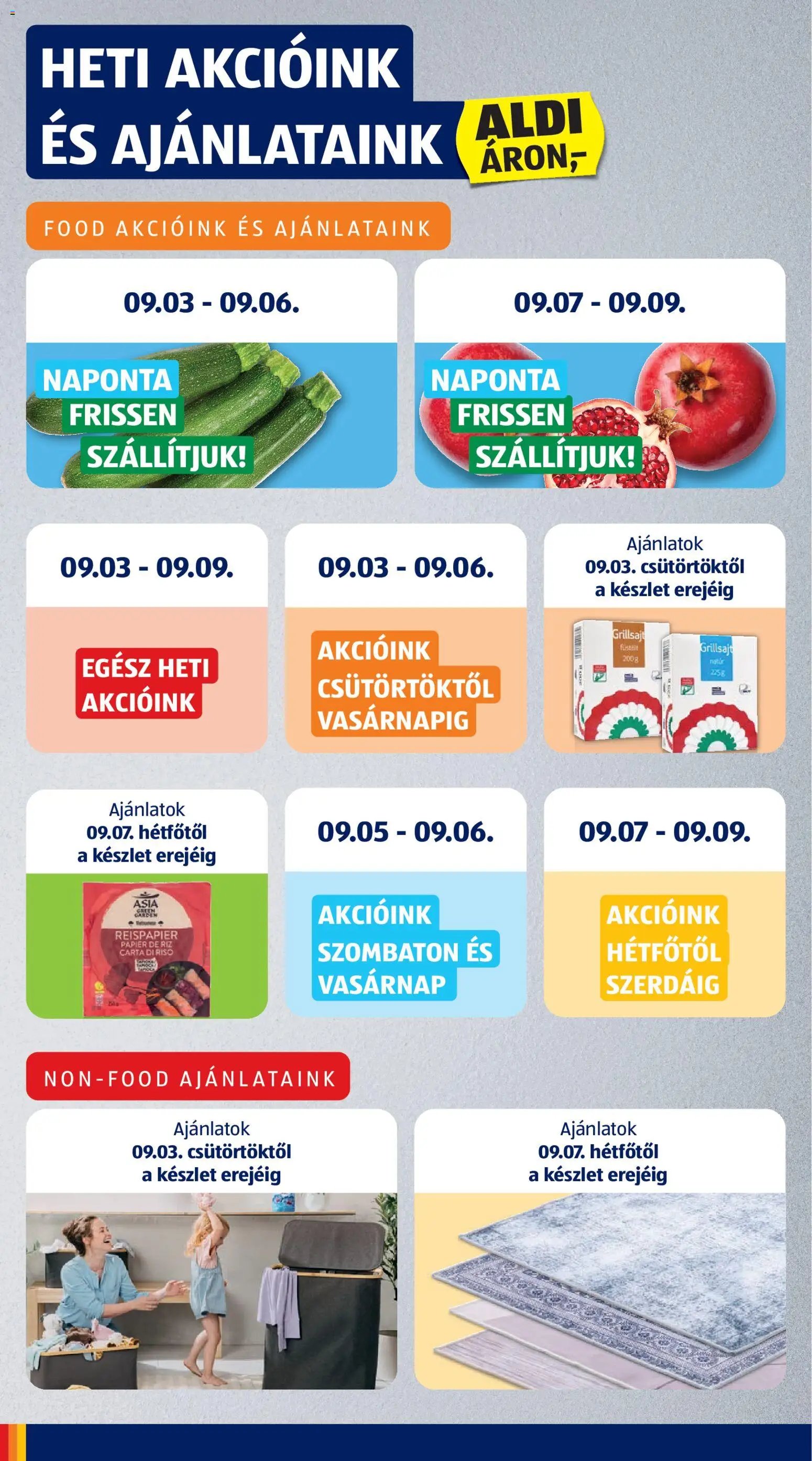 Aldi újság 2026.09.03. Aldi akciós újság