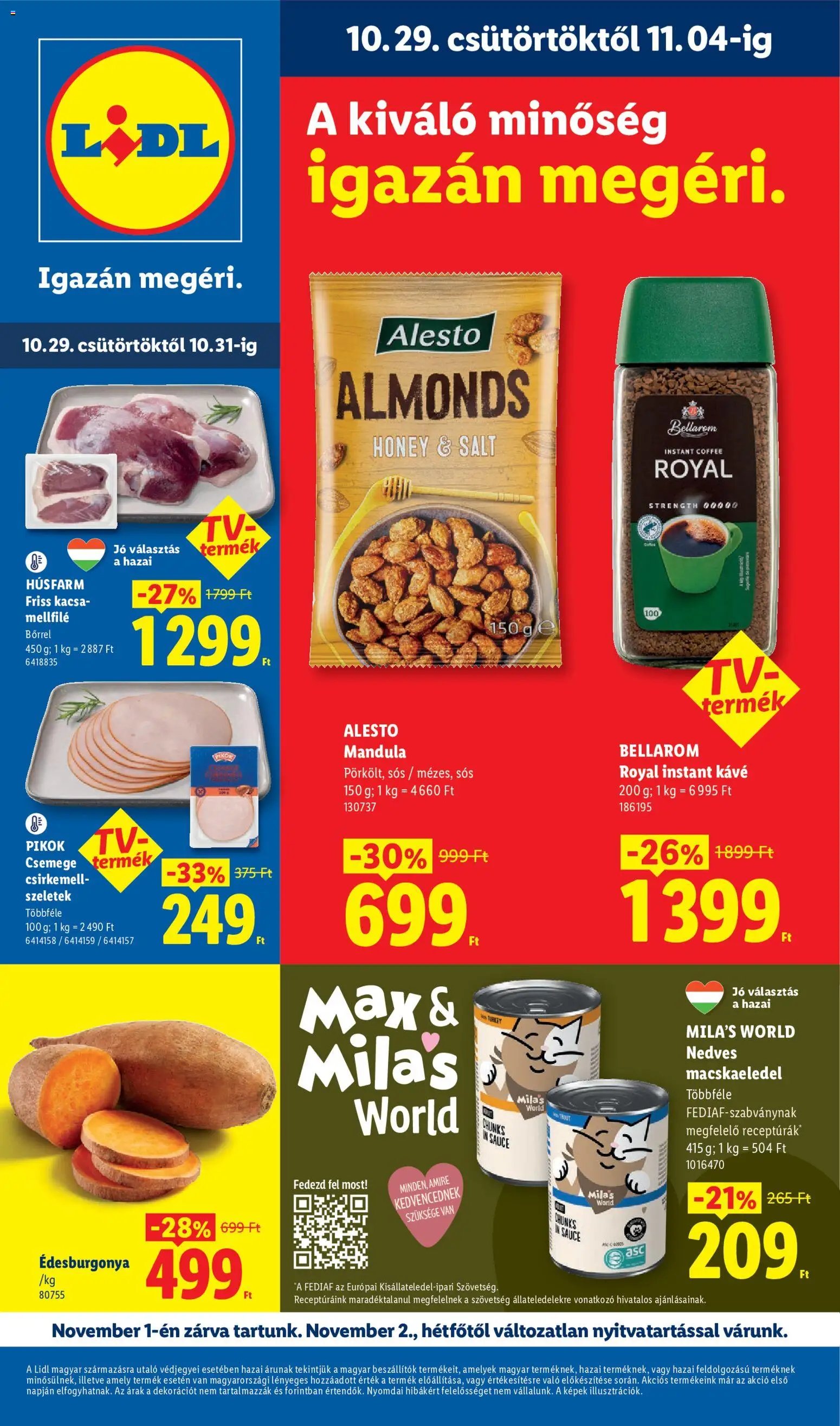 Lidl akciós újság 2026.10.29. - lapozható formában szórólap ✳️