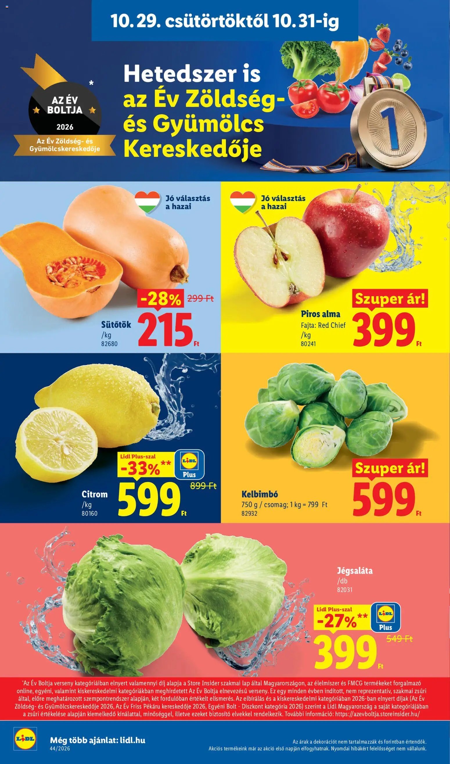 Lidl akciós újság 2026.10.29. - lapozható formában szórólap ✳️