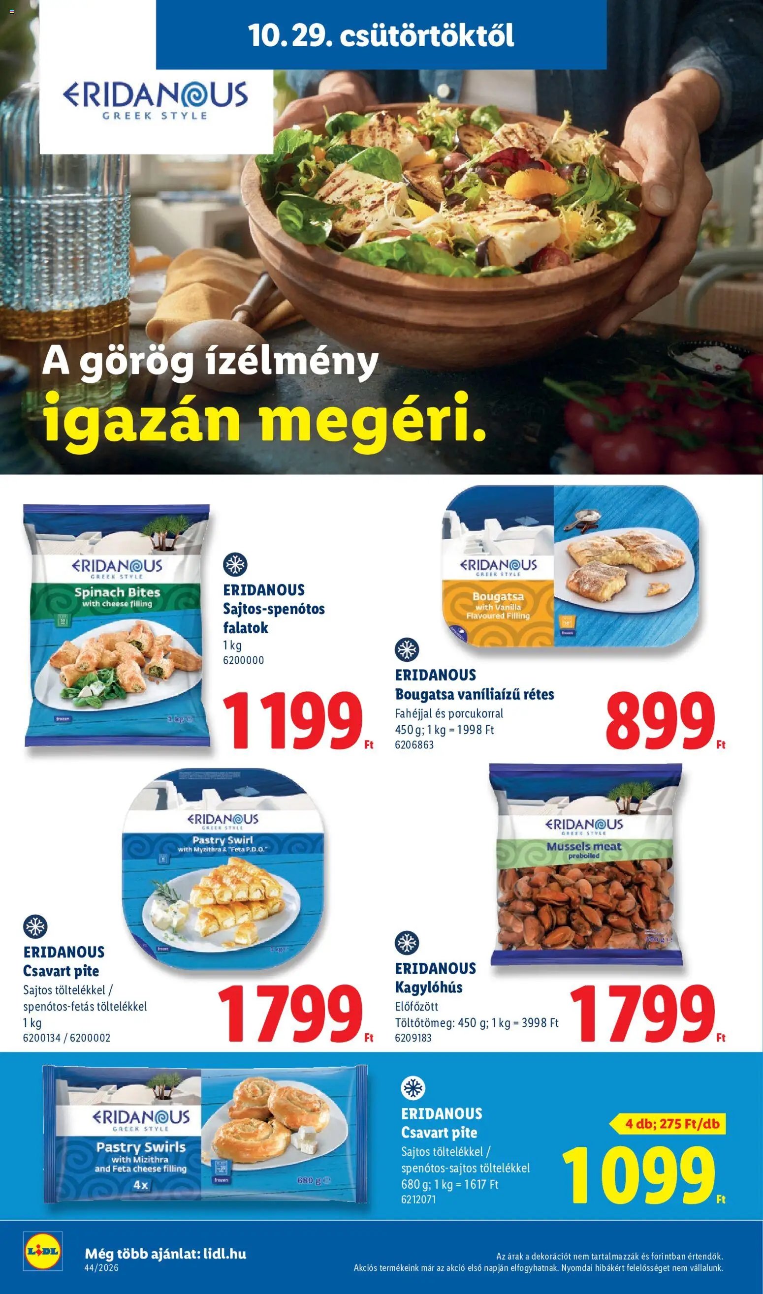 Lidl akciós újság 2026.10.29. - lapozható formában szórólap ✳️