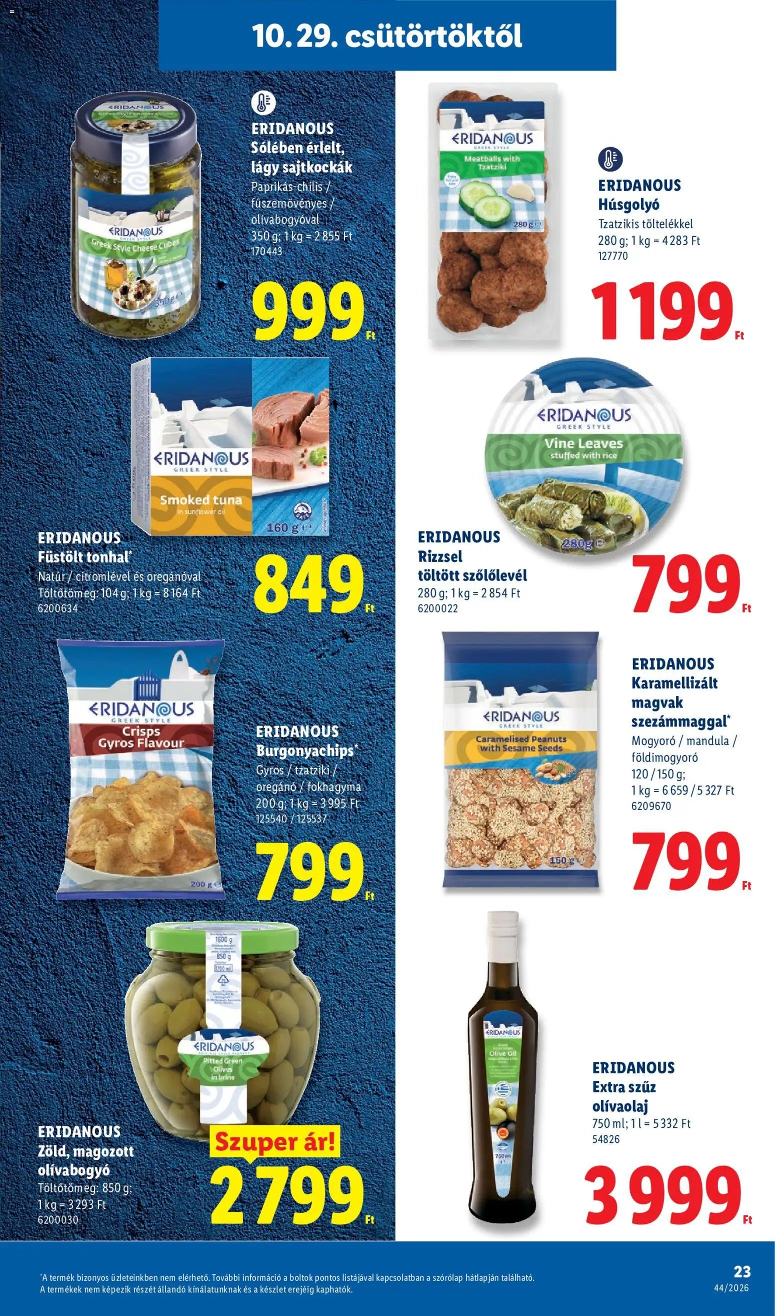 Lidl akciós újság 2026.10.29. - lapozható formában szórólap ✳️