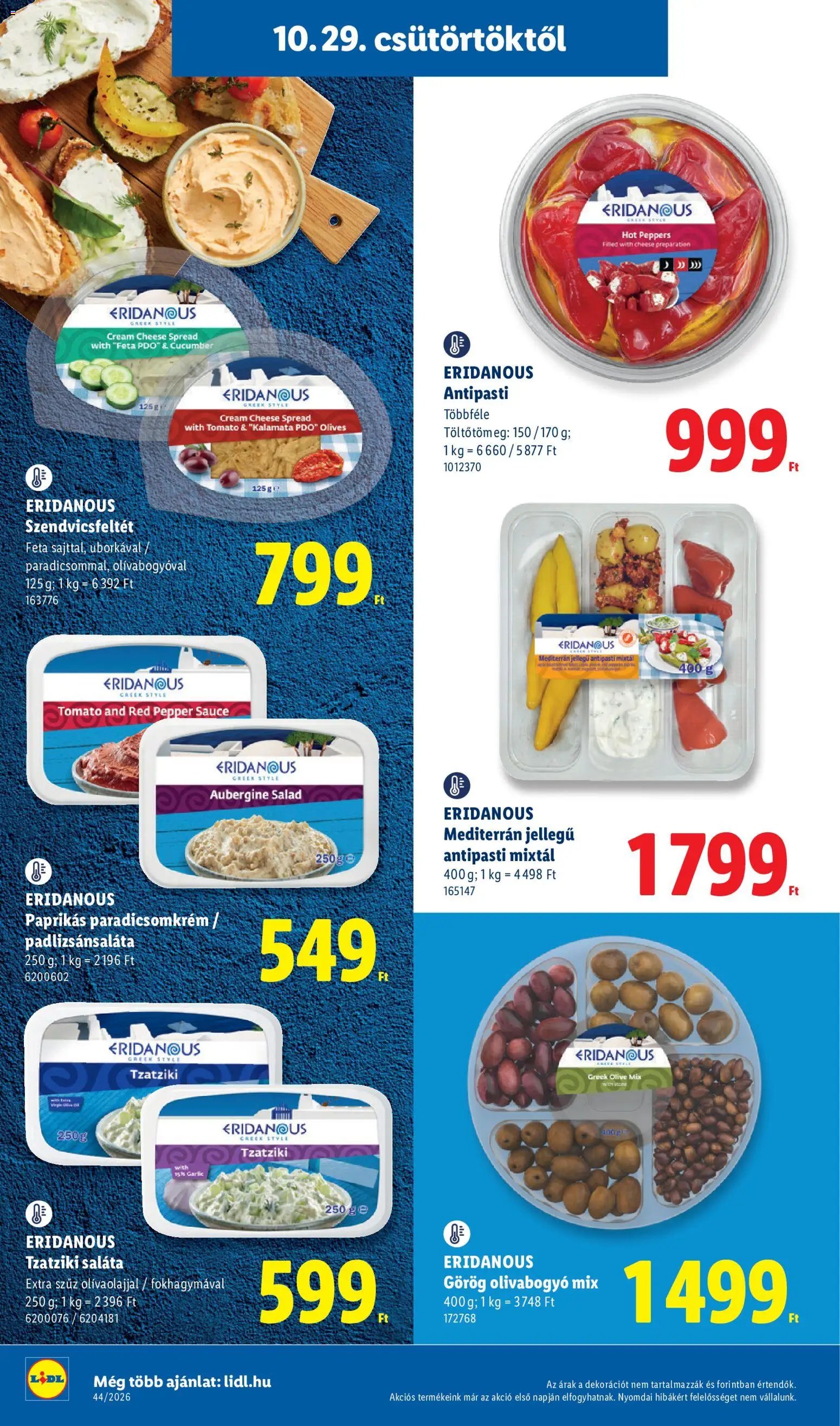 Lidl akciós újság 2026.10.29. - lapozható formában szórólap ✳️