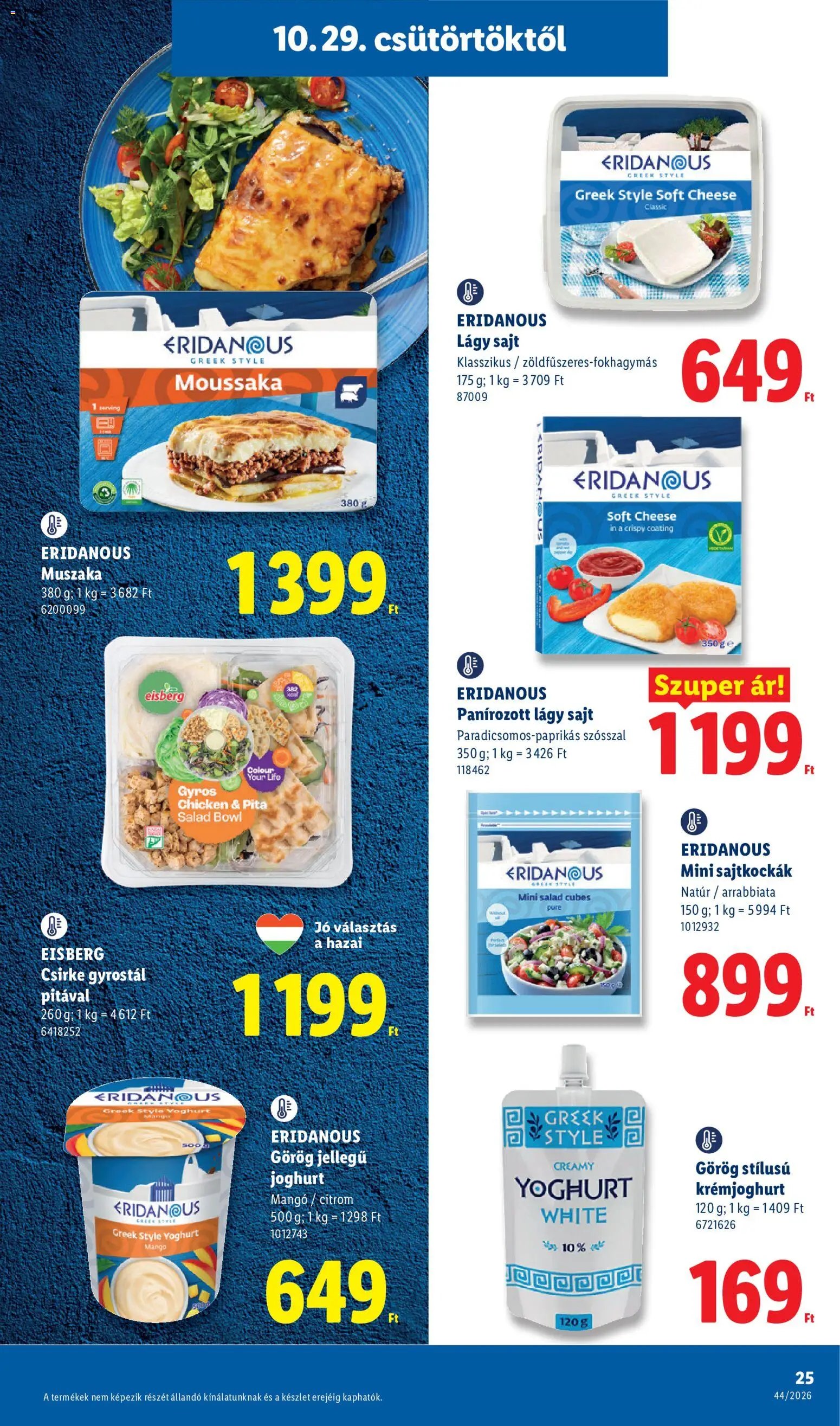 Lidl akciós újság 2026.10.29. - lapozható formában szórólap ✳️