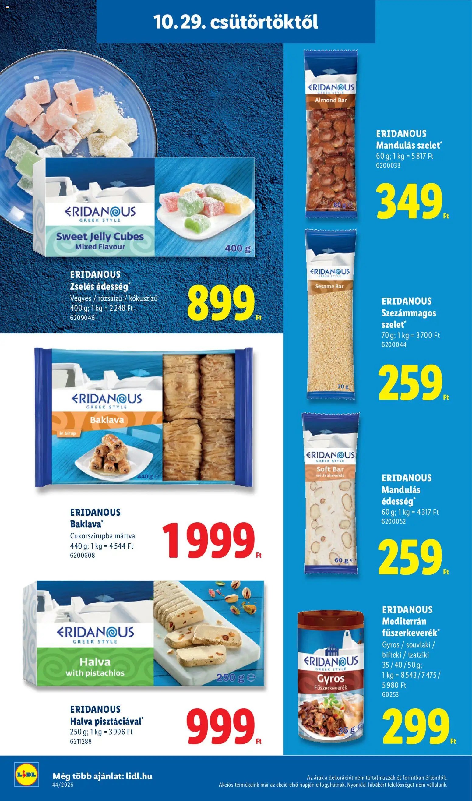 Lidl akciós újság 2026.10.29. - lapozható formában szórólap ✳️