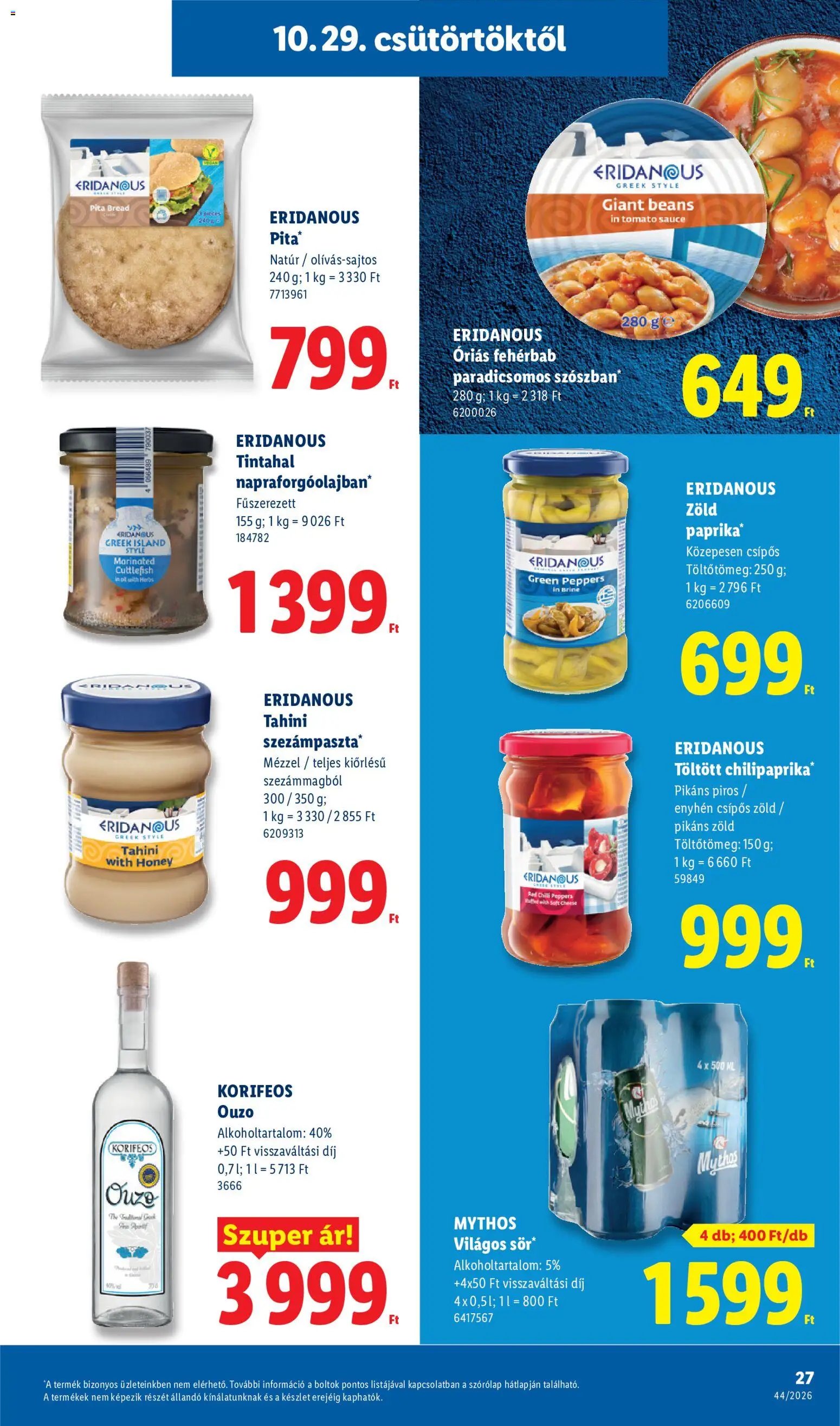 Lidl akciós újság 2026.10.29. - lapozható formában szórólap ✳️