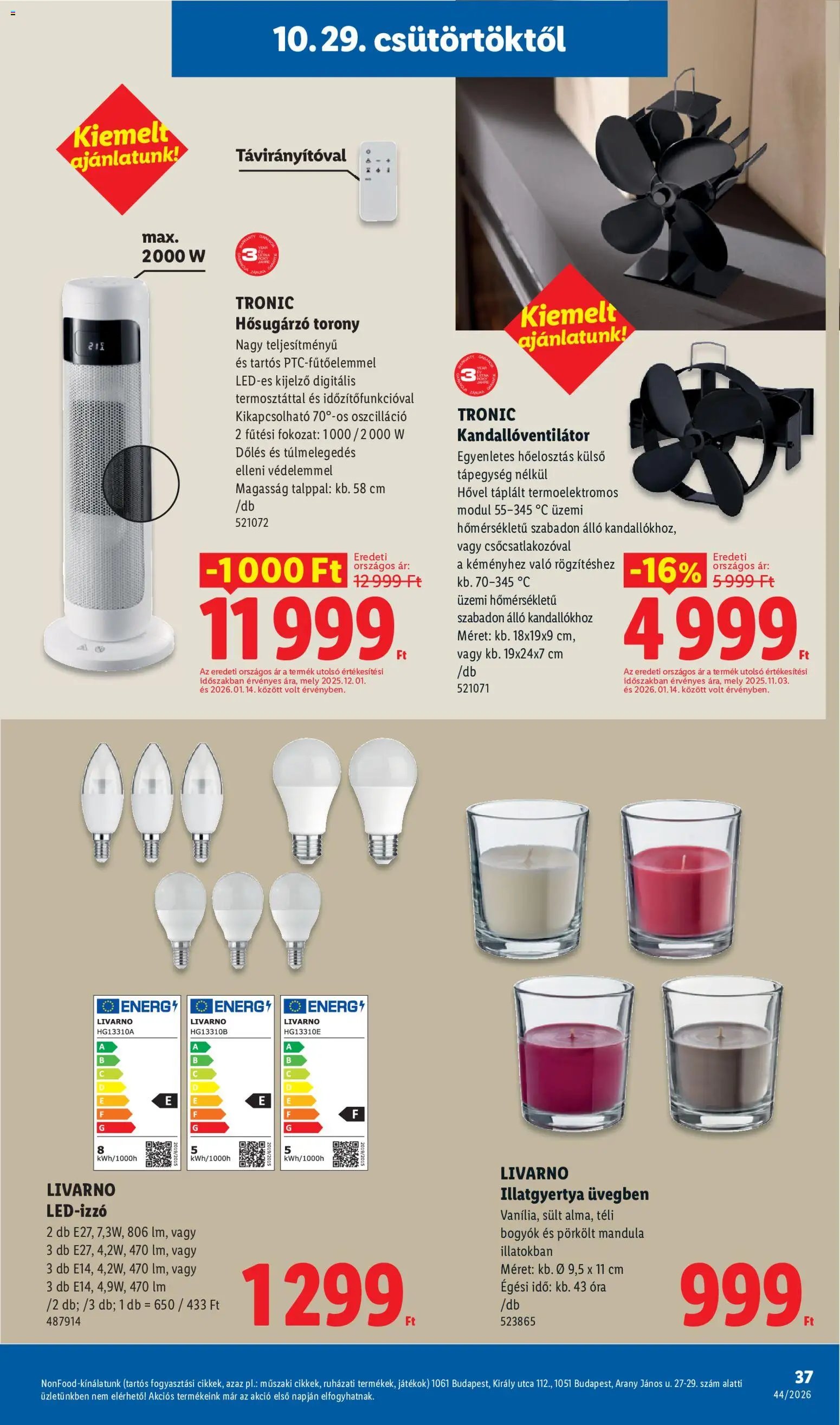 Lidl akciós újság 2026.10.29. - lapozható formában szórólap ✳️