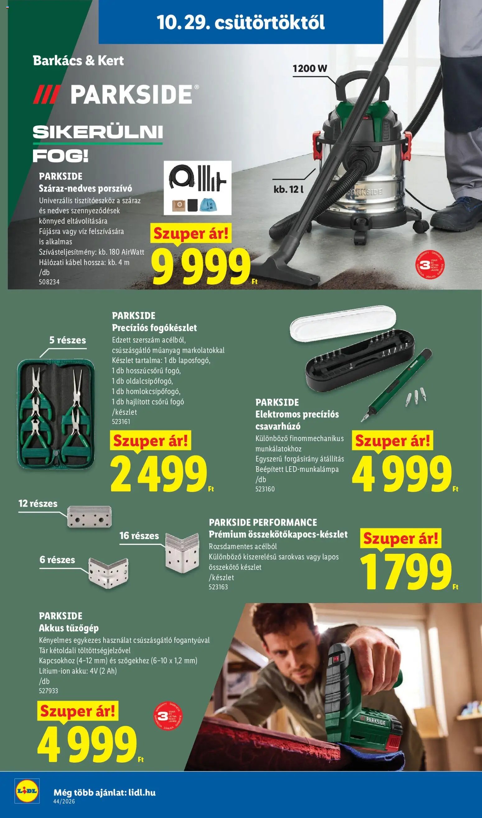 Lidl akciós újság 2026.10.29. - lapozható formában szórólap ✳️